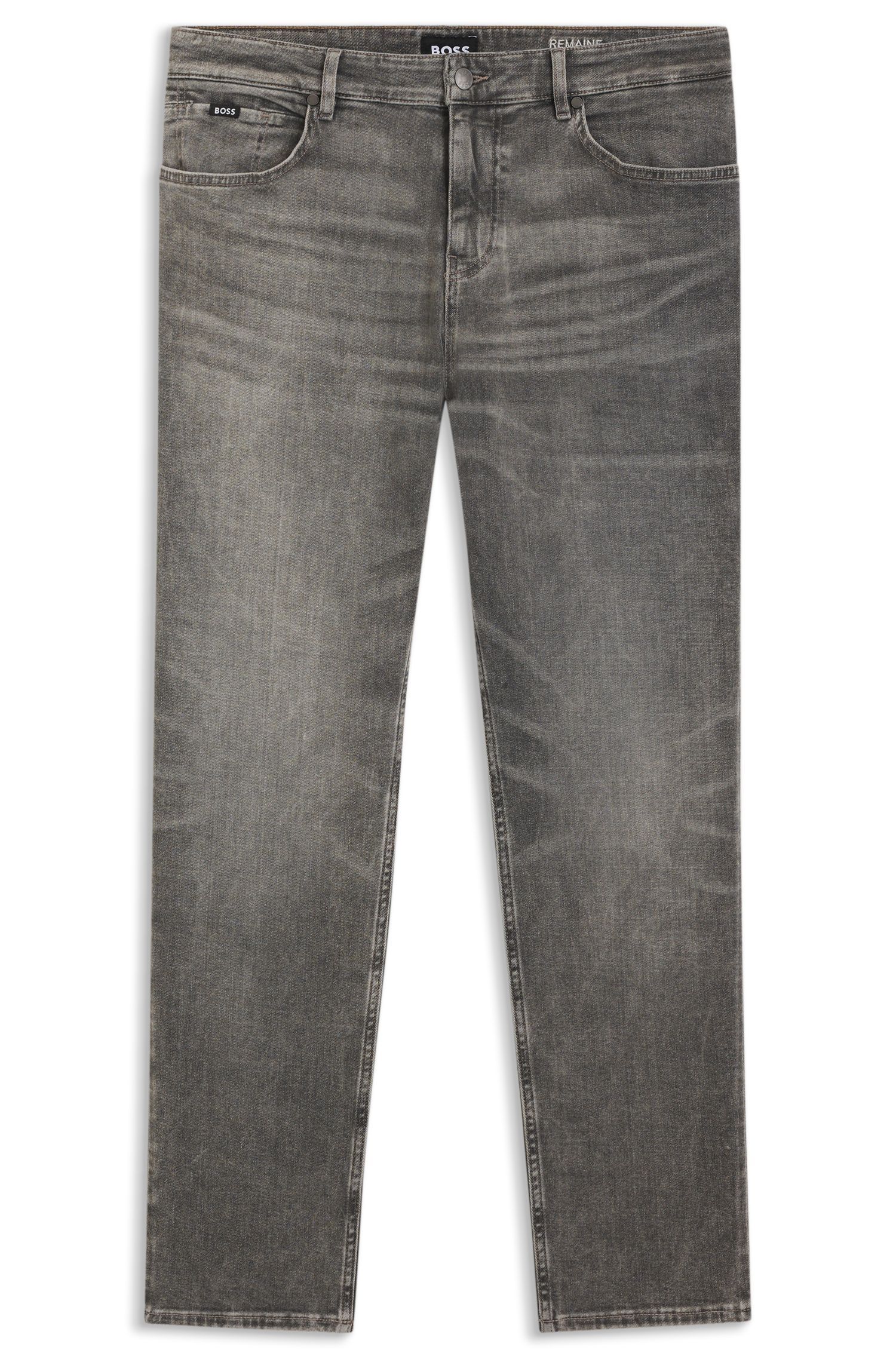 BOSS - Quần jeans regular fit Maine, denim co giãn thoải mái