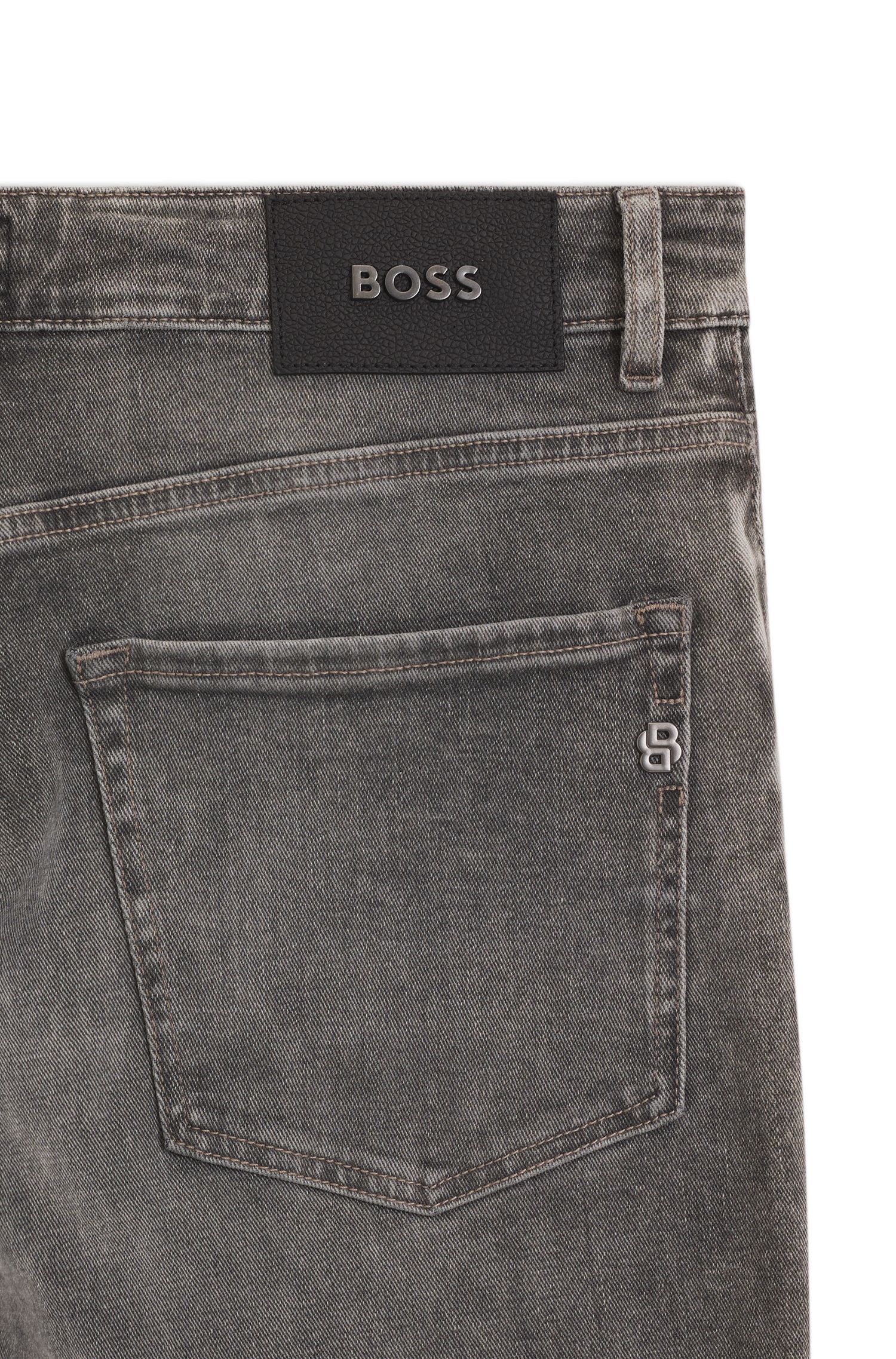 BOSS - Quần jeans regular fit Maine, denim co giãn thoải mái