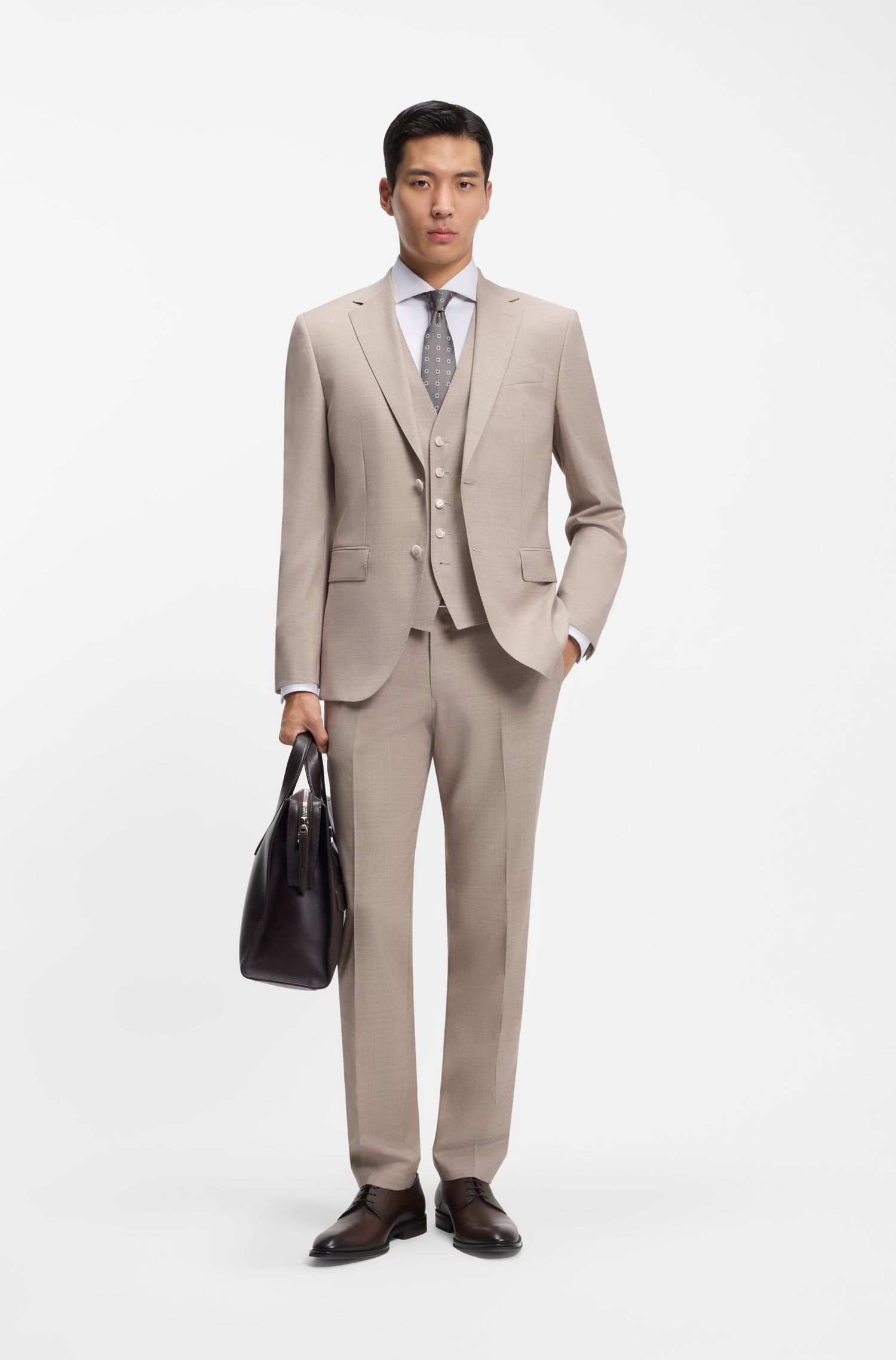 BOSS - Áo sơ mi regular fit, chất liệu cotton cao cấp sản xuất tại Ý