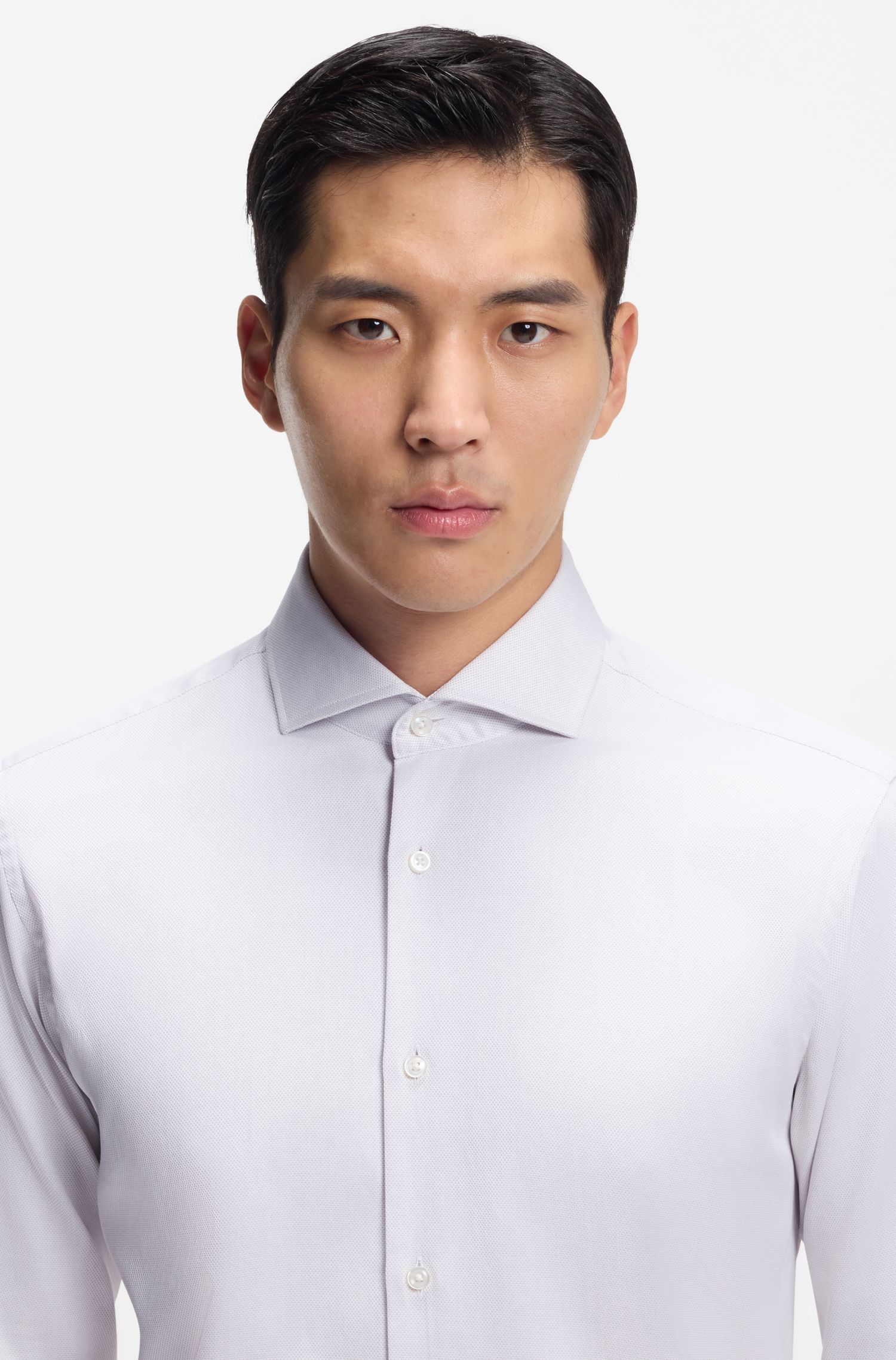 BOSS - Áo sơ mi regular fit, chất liệu cotton cao cấp sản xuất tại Ý