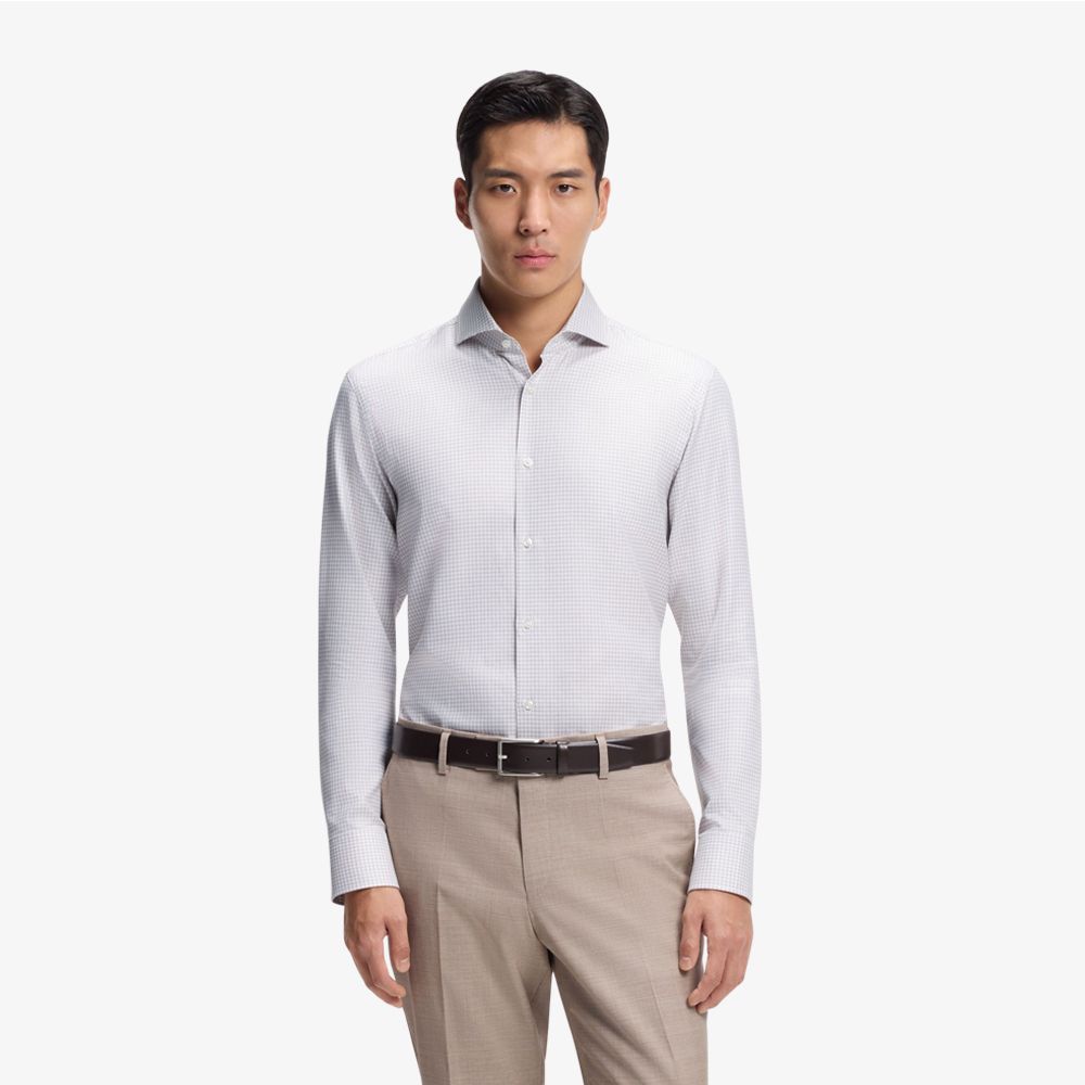 BOSS - Áo sơ mi regular fit, chất liệu cotton cao cấp sản xuất tại Ý