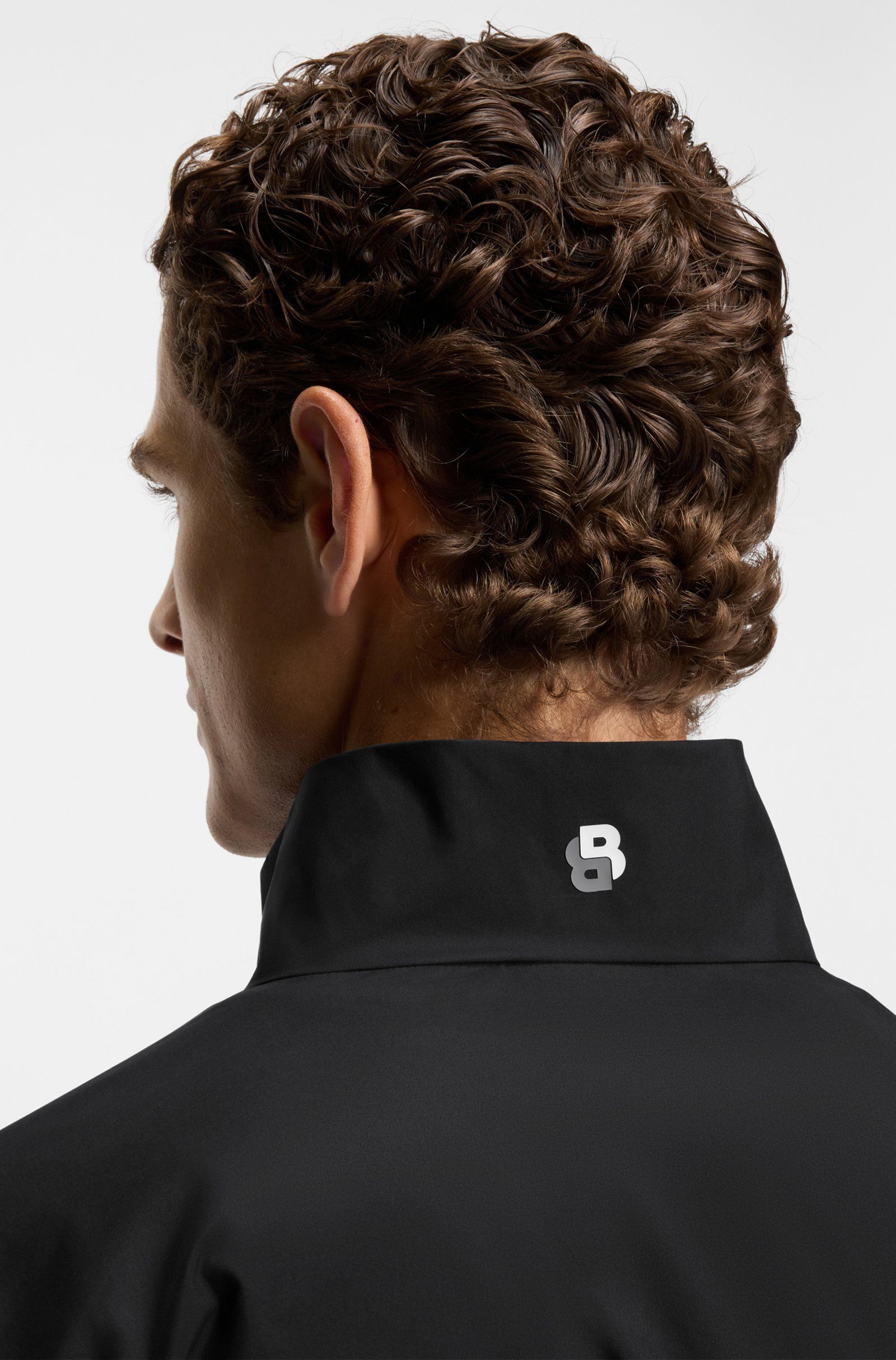 BOSS - Bộ tracksuit thể thao chống nước, gấu quần kéo khóa