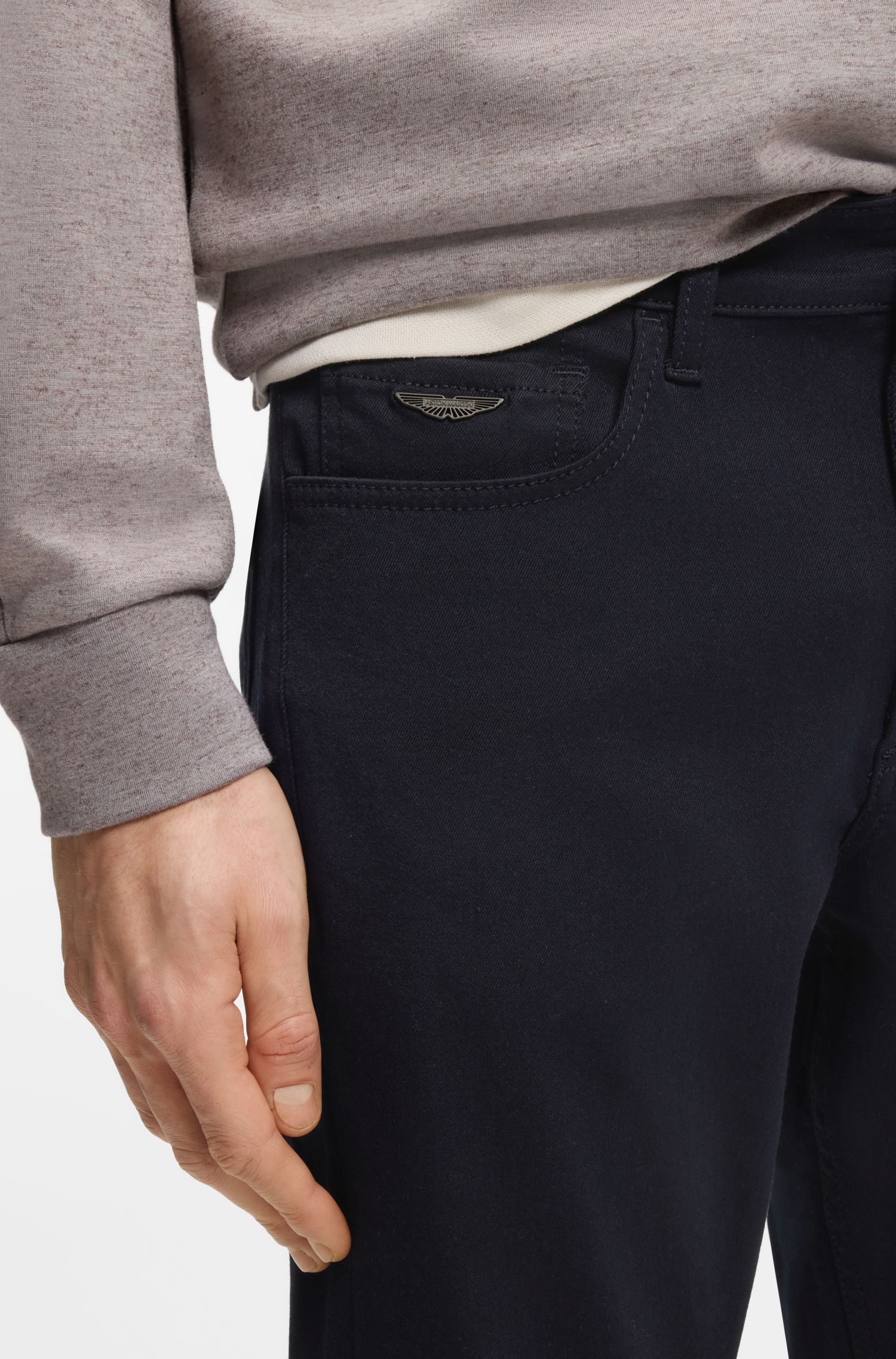BOSS x ASTON MARTIN Quần jeans slim fit