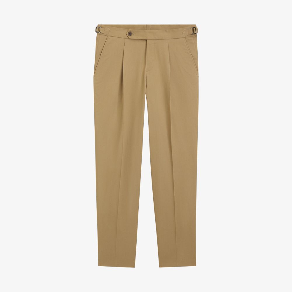 BOSS - Quần tapered-fit cotton co giãn