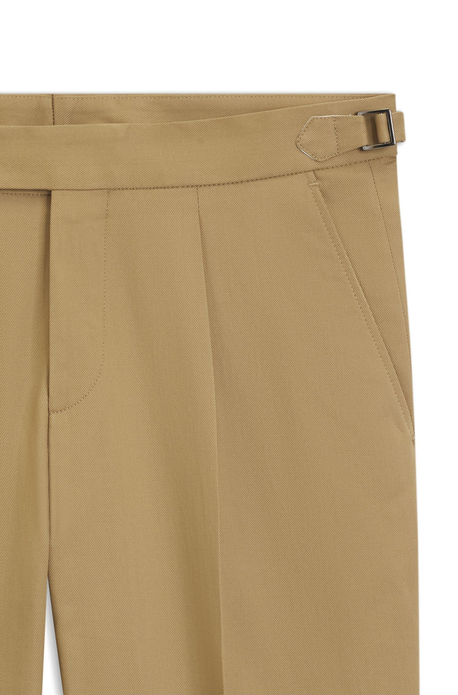 BOSS - Quần tapered-fit cotton co giãn