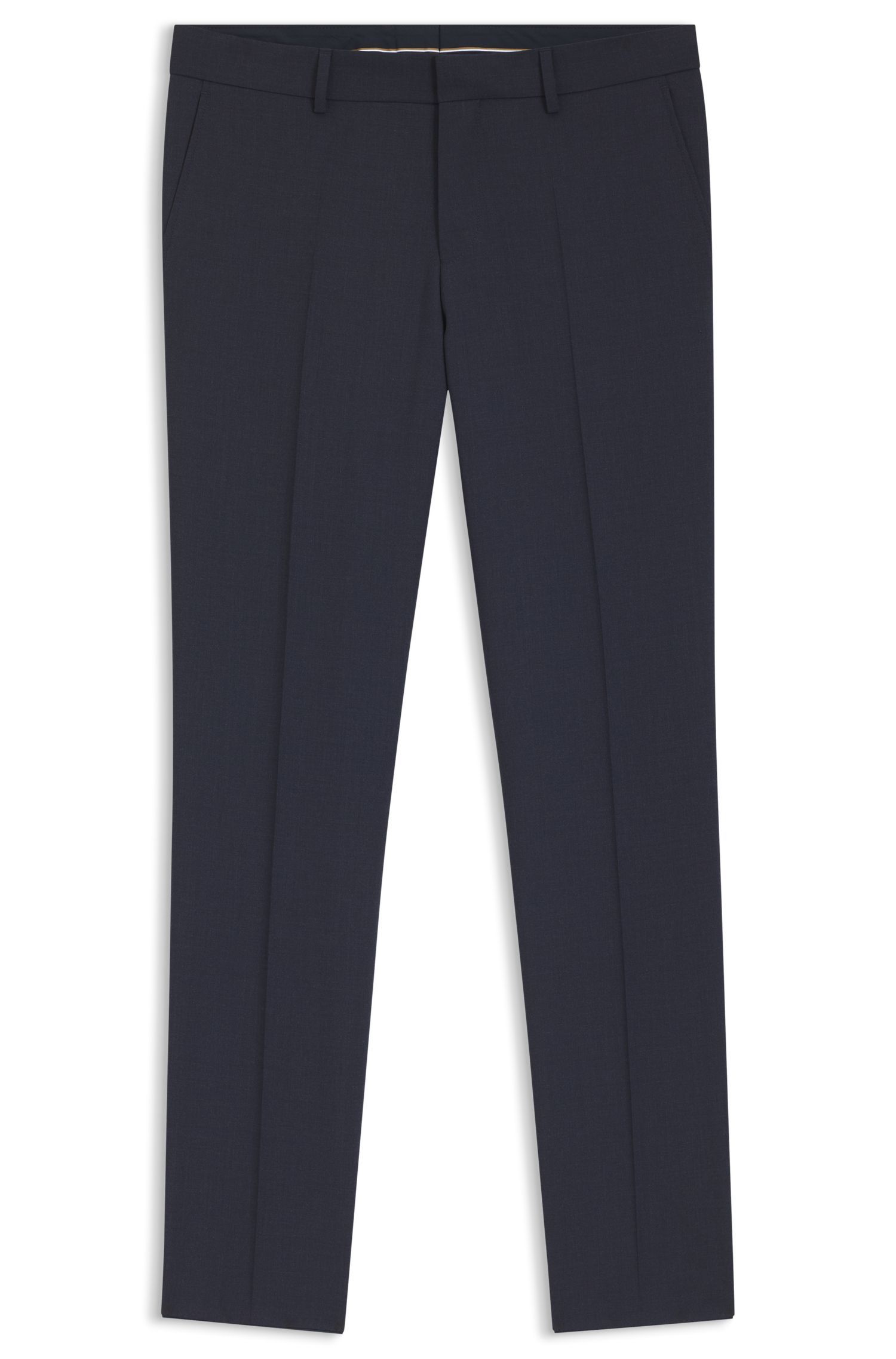 BOSS - Quần dài dáng slim-fit vải co giãn
