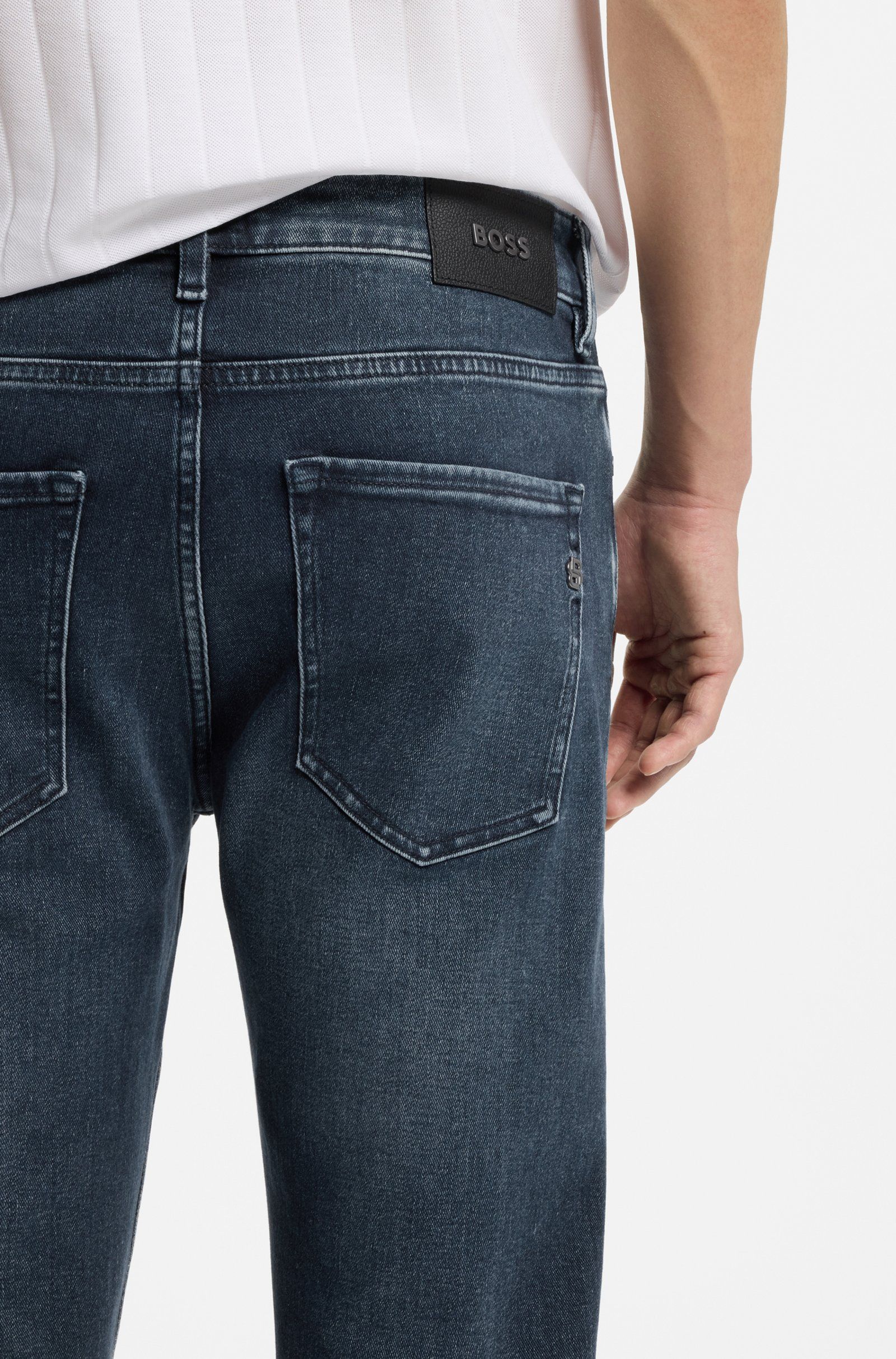 BOSS - Quần jeans denim dáng ôm Delaware