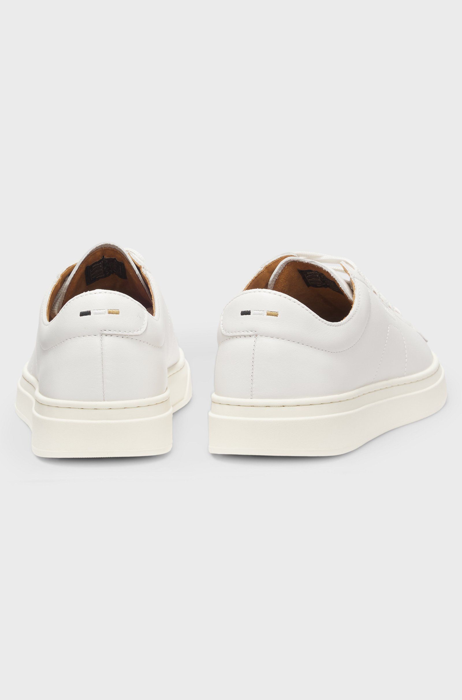 BOSS - Giày sneakers da với logo dập nổi