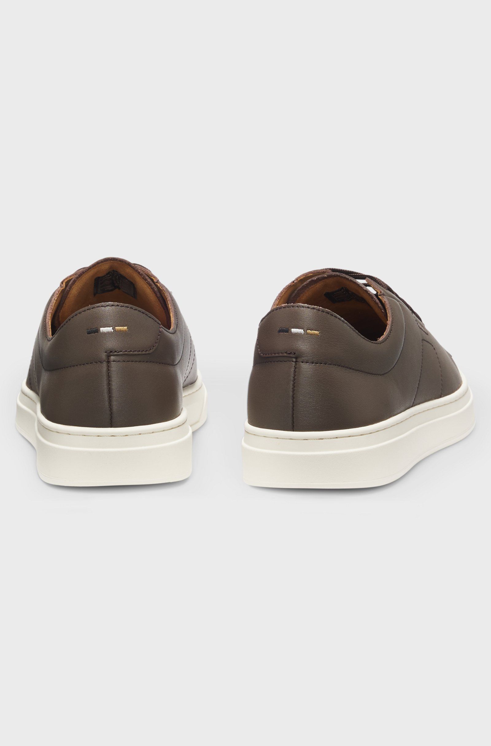 BOSS - Giày sneakers da với logo dập nổi