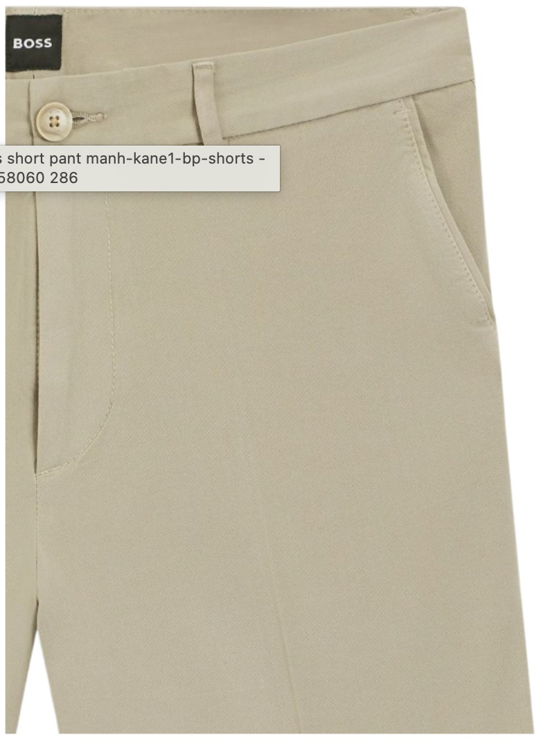 BOSS - Quần short dáng regular fit, cạp размер