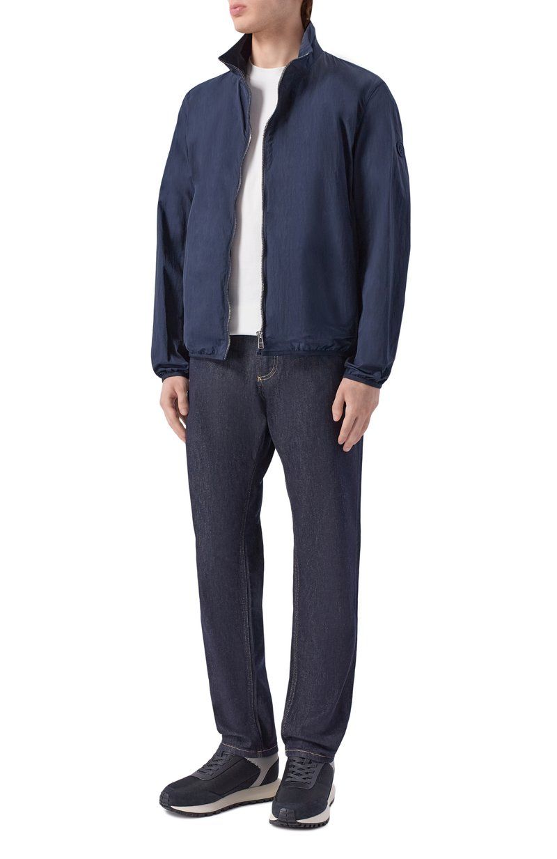 BOSS - Áo thun dáng ôm in logo, chất liệu cotton jersey