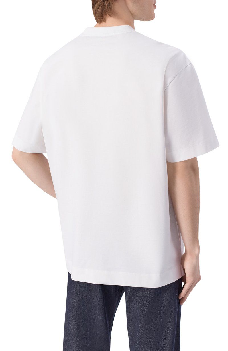 BOSS - Áo thun dáng ôm in logo, chất liệu cotton jersey