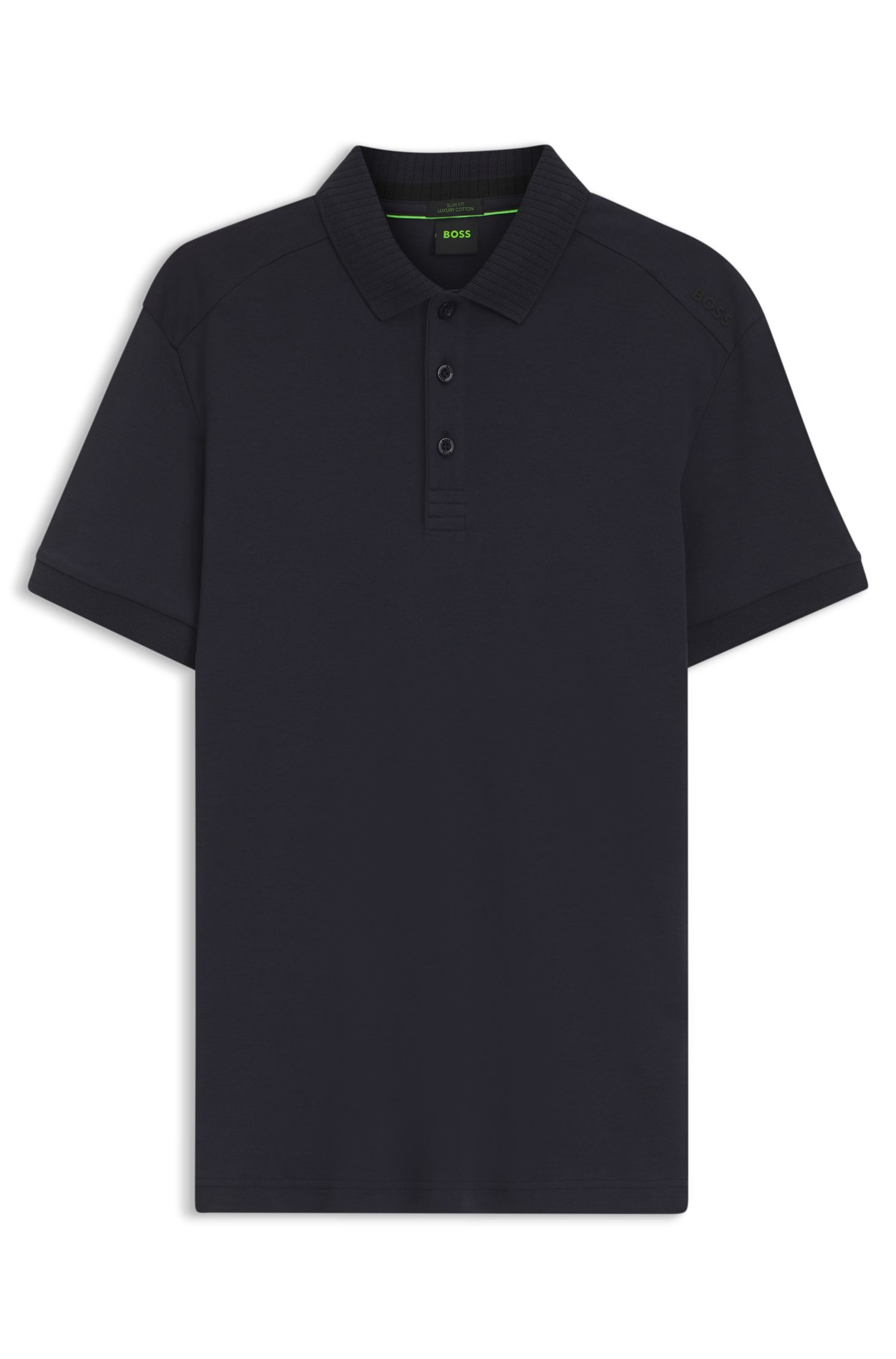 BOSS - Áo polo chi tiết logo BOSS