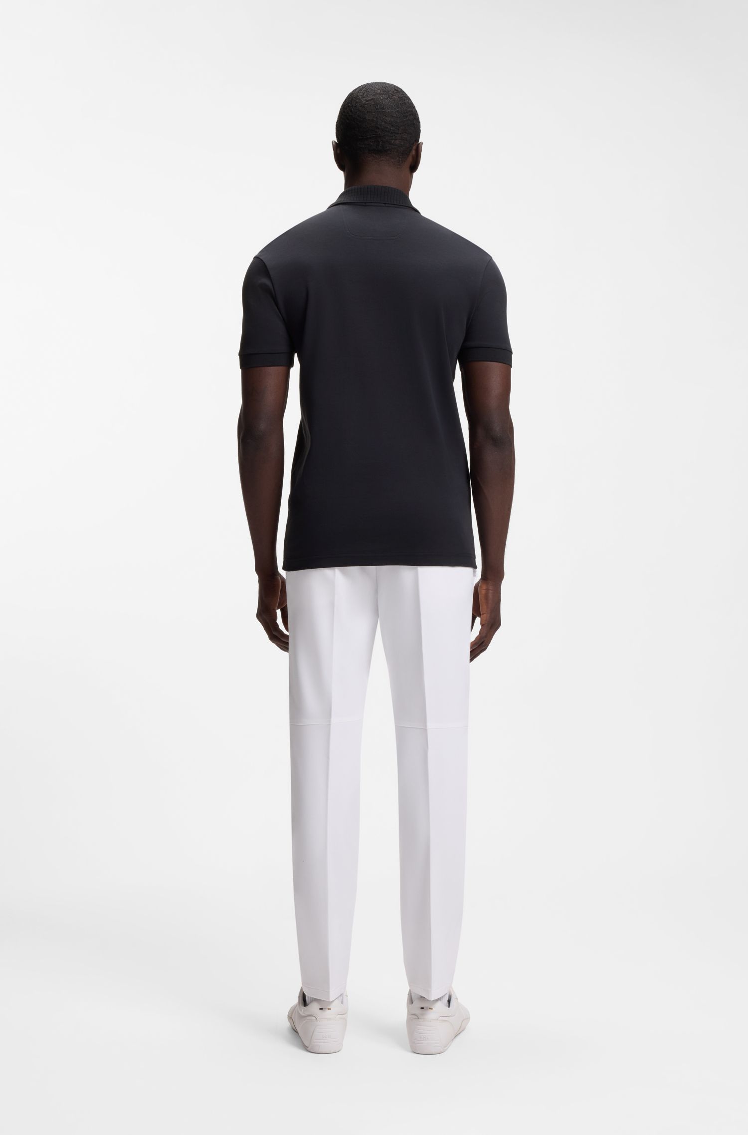 BOSS - Áo polo chi tiết logo BOSS