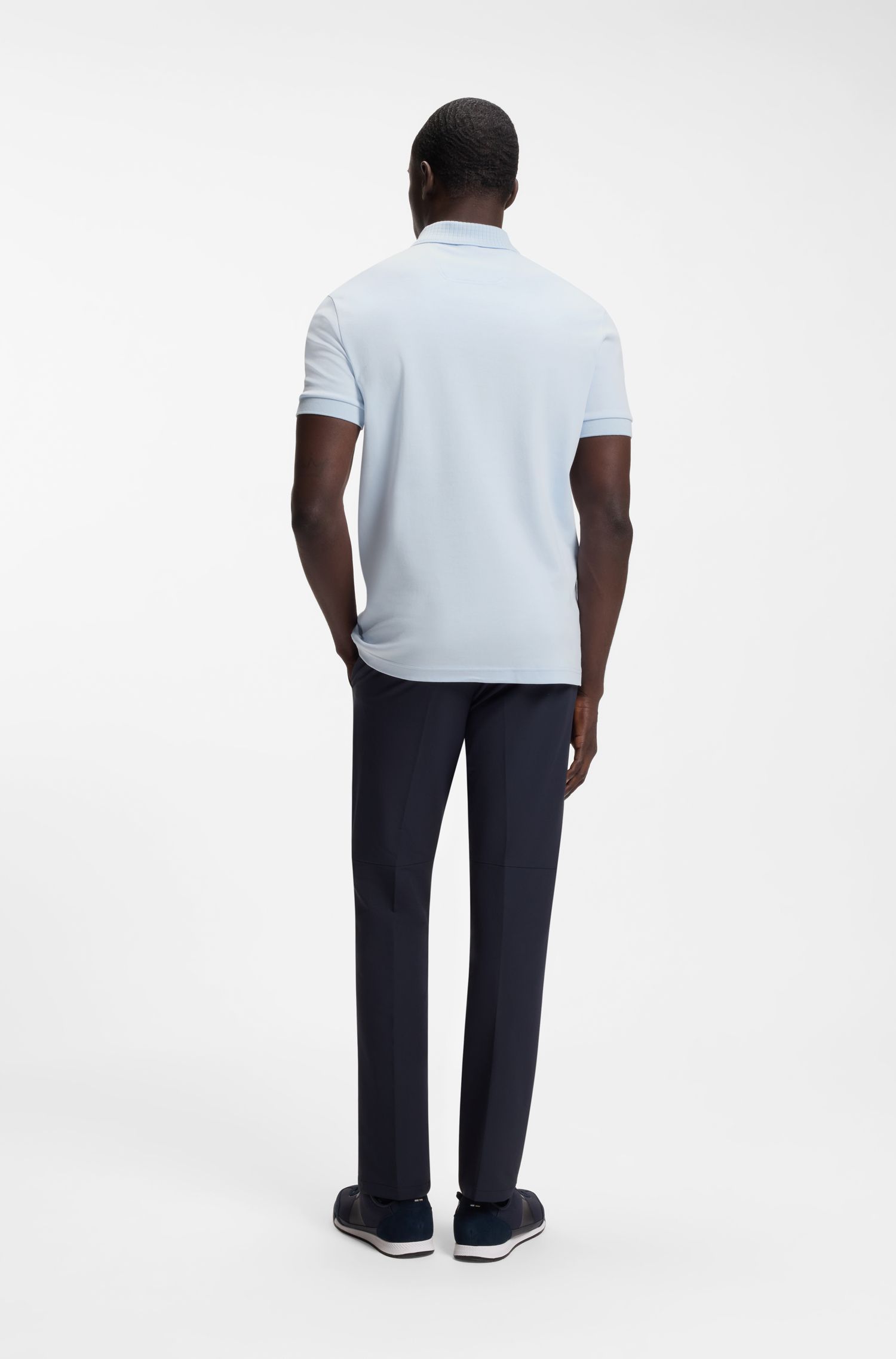 BOSS - Áo polo chi tiết logo BOSS