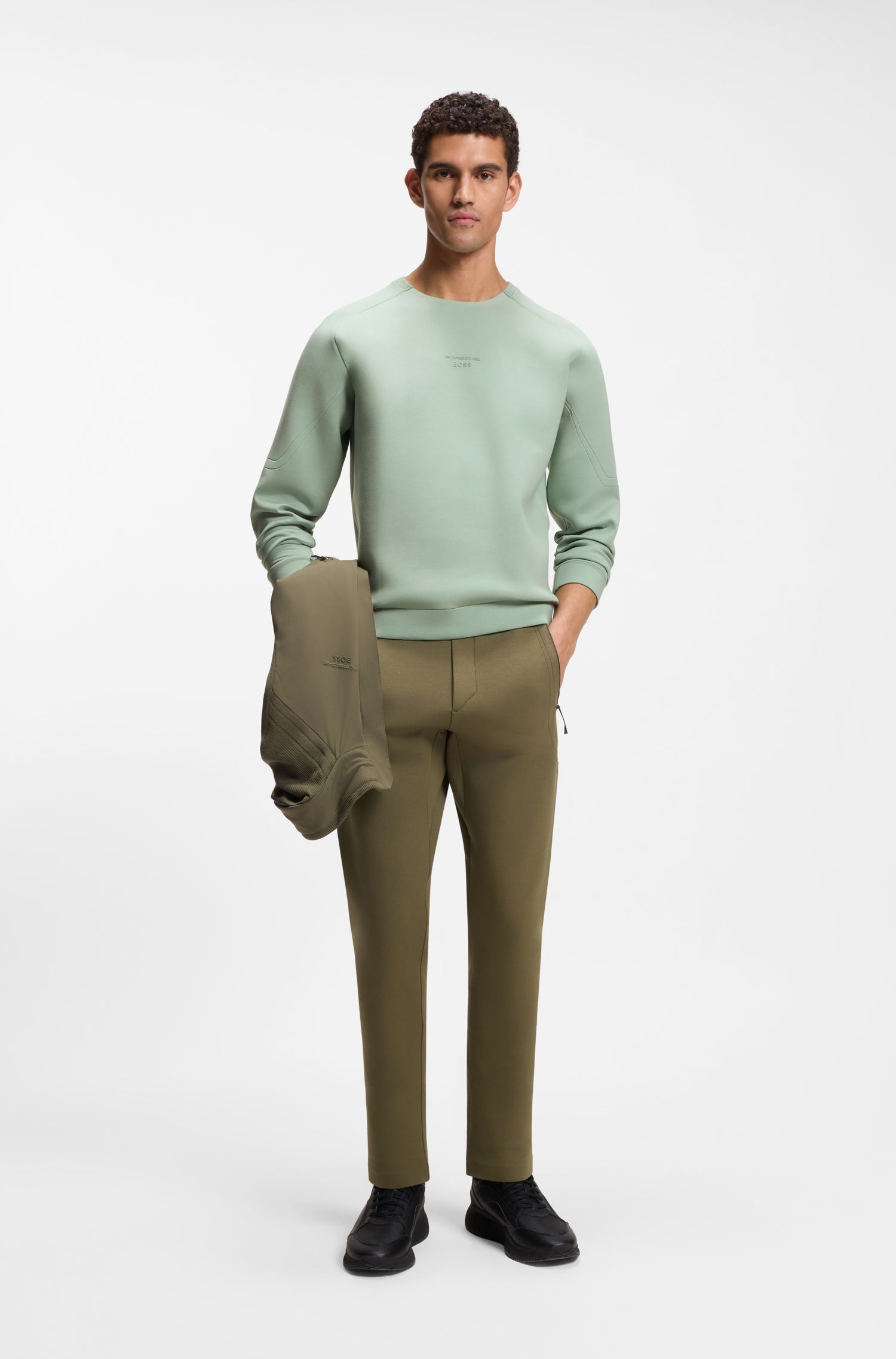 BOSS - Porsche x BOSS Áo sweatshirt logo phản quang