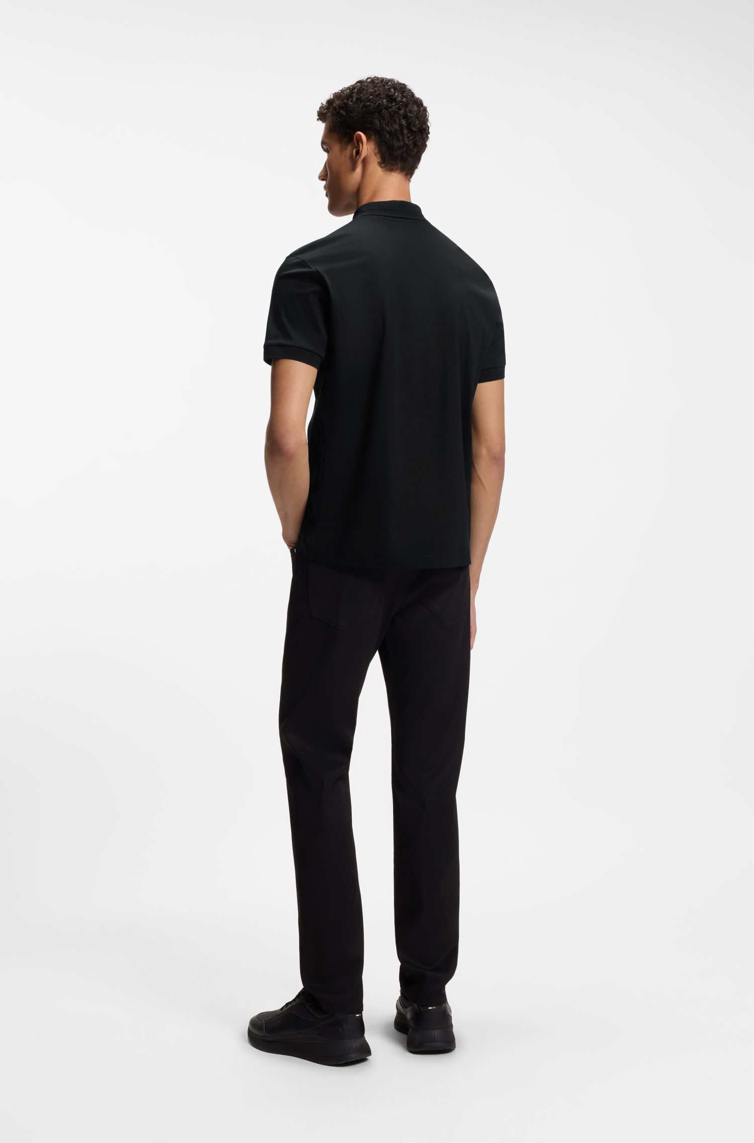 Áo polo Porsche x Boss cotton mercerized