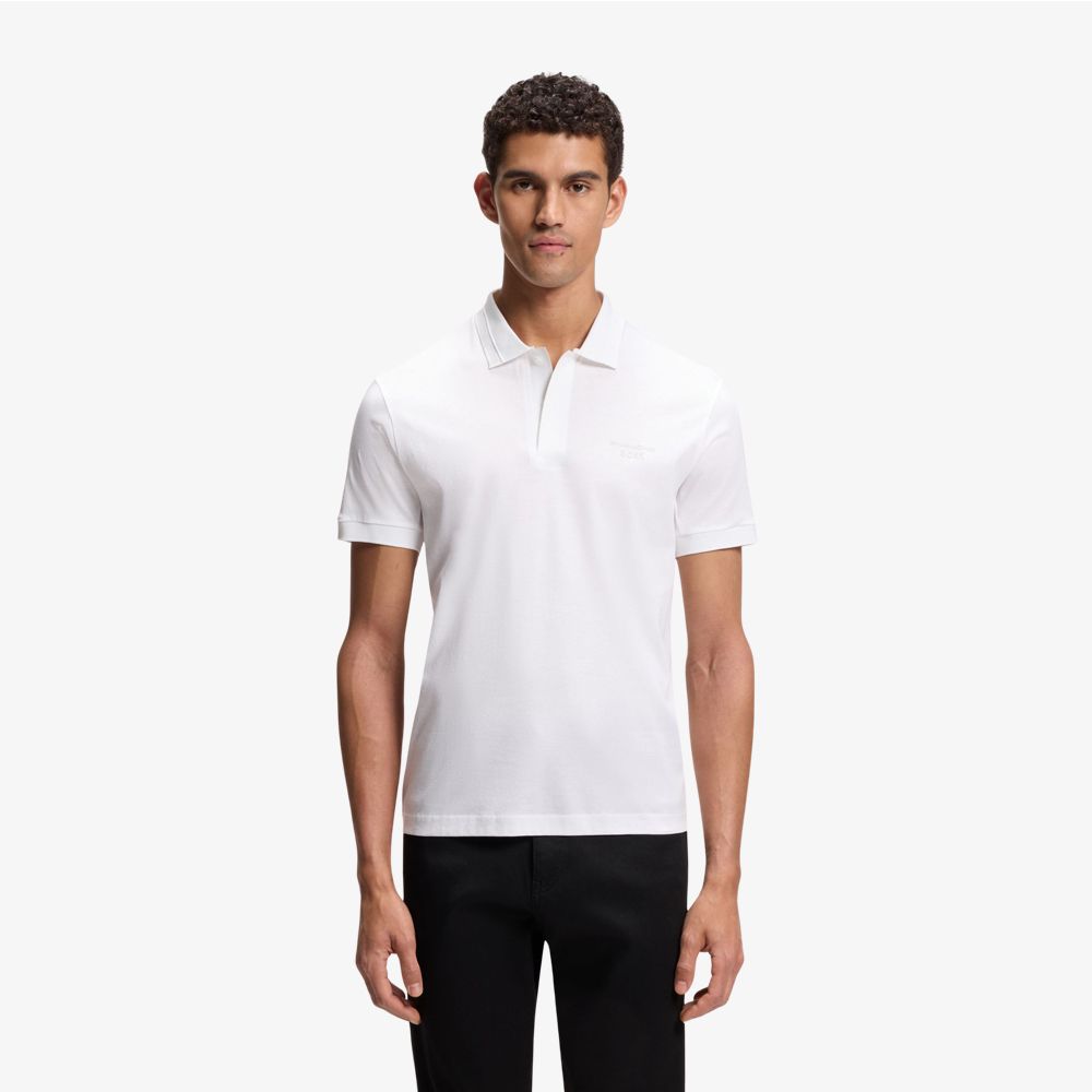 BOSS - Áo polo Porsche x Boss cotton mercerized