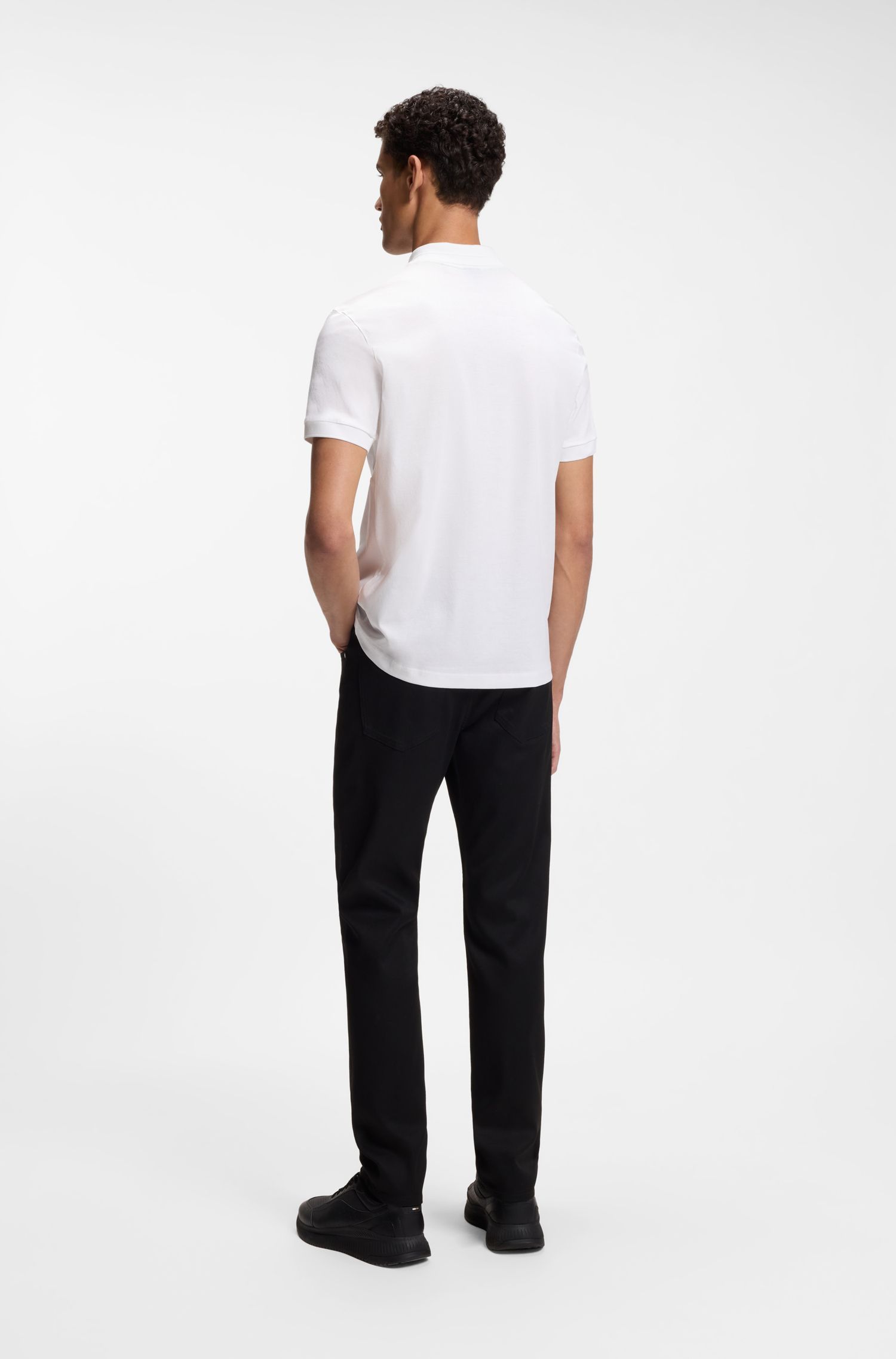 Áo polo Porsche x Boss cotton mercerized