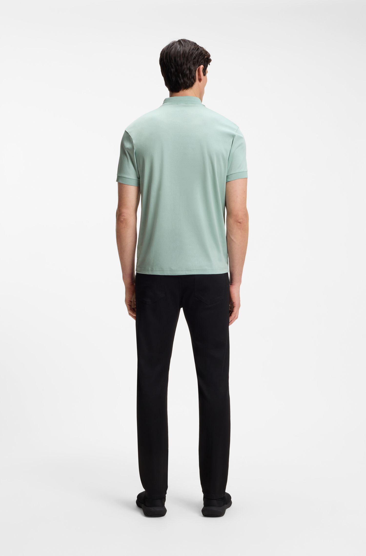 Áo polo Porsche x Boss cotton mercerized