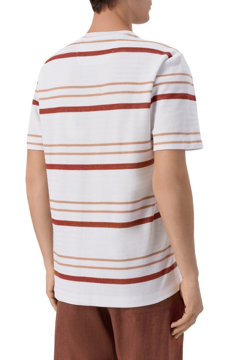 BOSS - Áo thun cotton dáng regular fit