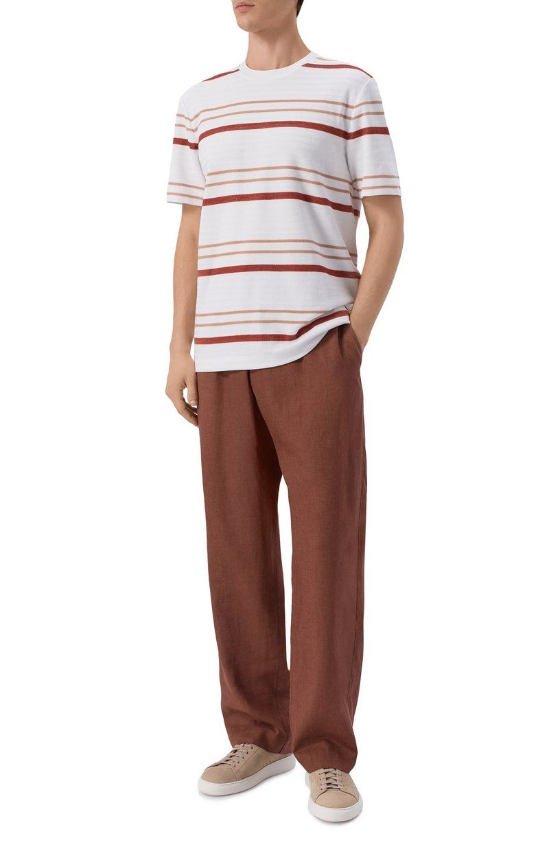 BOSS - Áo thun cotton dáng regular fit
