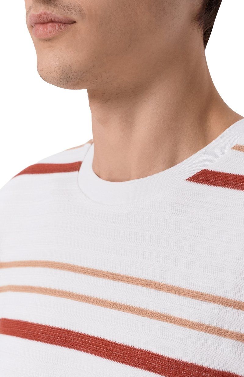 BOSS - Áo thun cotton dáng regular fit