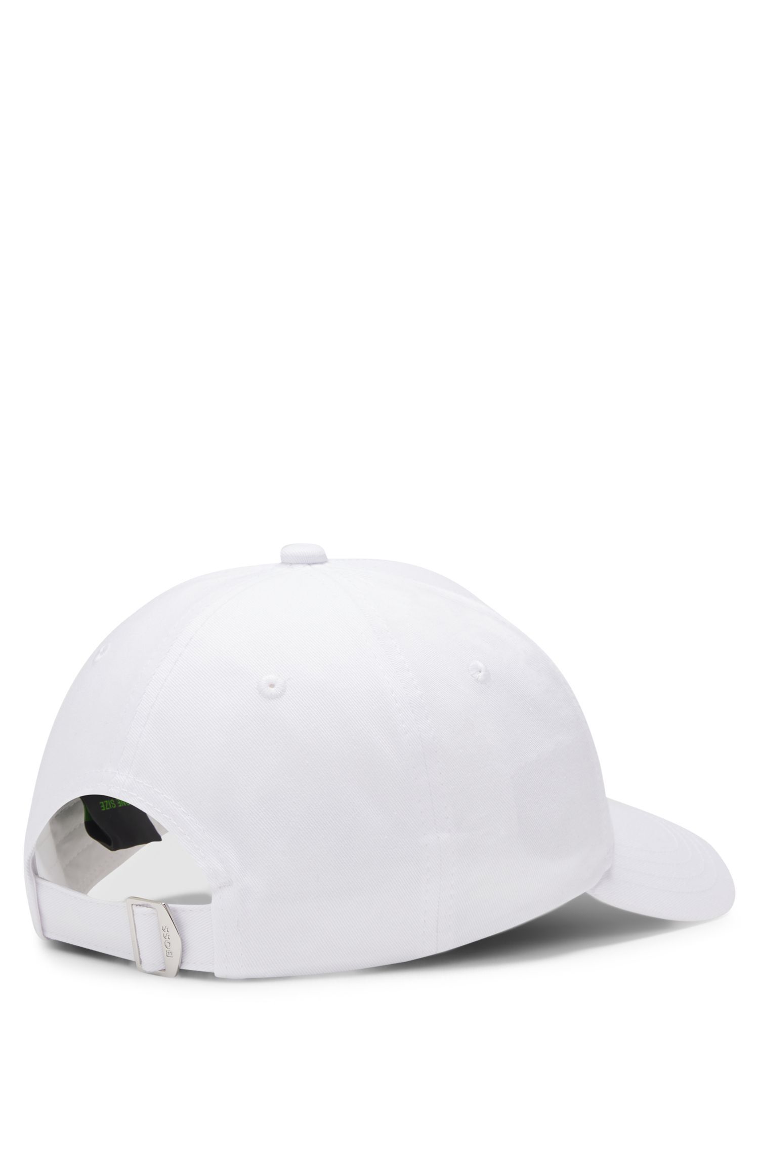 BOSS - Mũ lưỡi trai bằng vải cotton chéo với họa tiết tennis