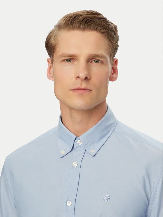 Áo sơ mi cotton dáng regular fit
