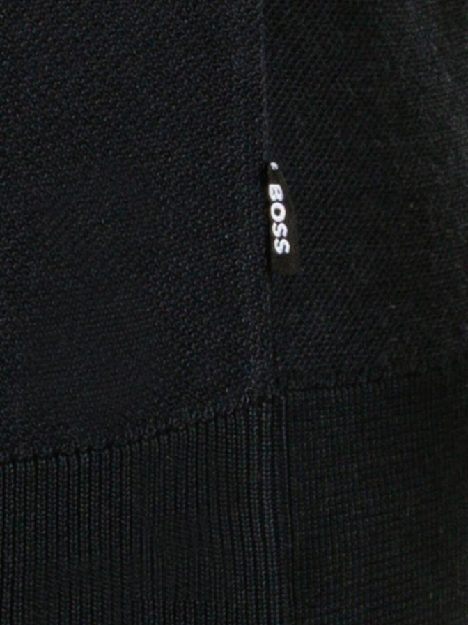 BOSS - Áo len pha cotton họa tiết sọc