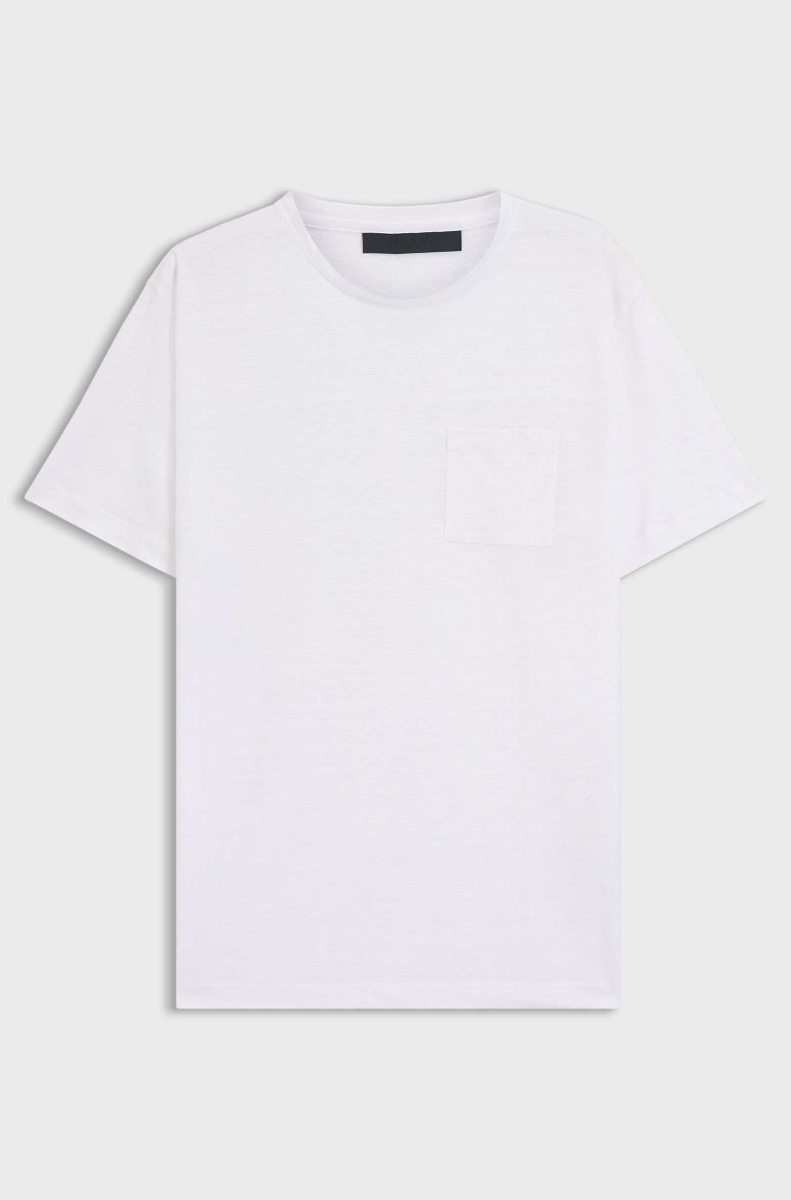 BOSS - Áo thun BOSS by Beckham vải linen