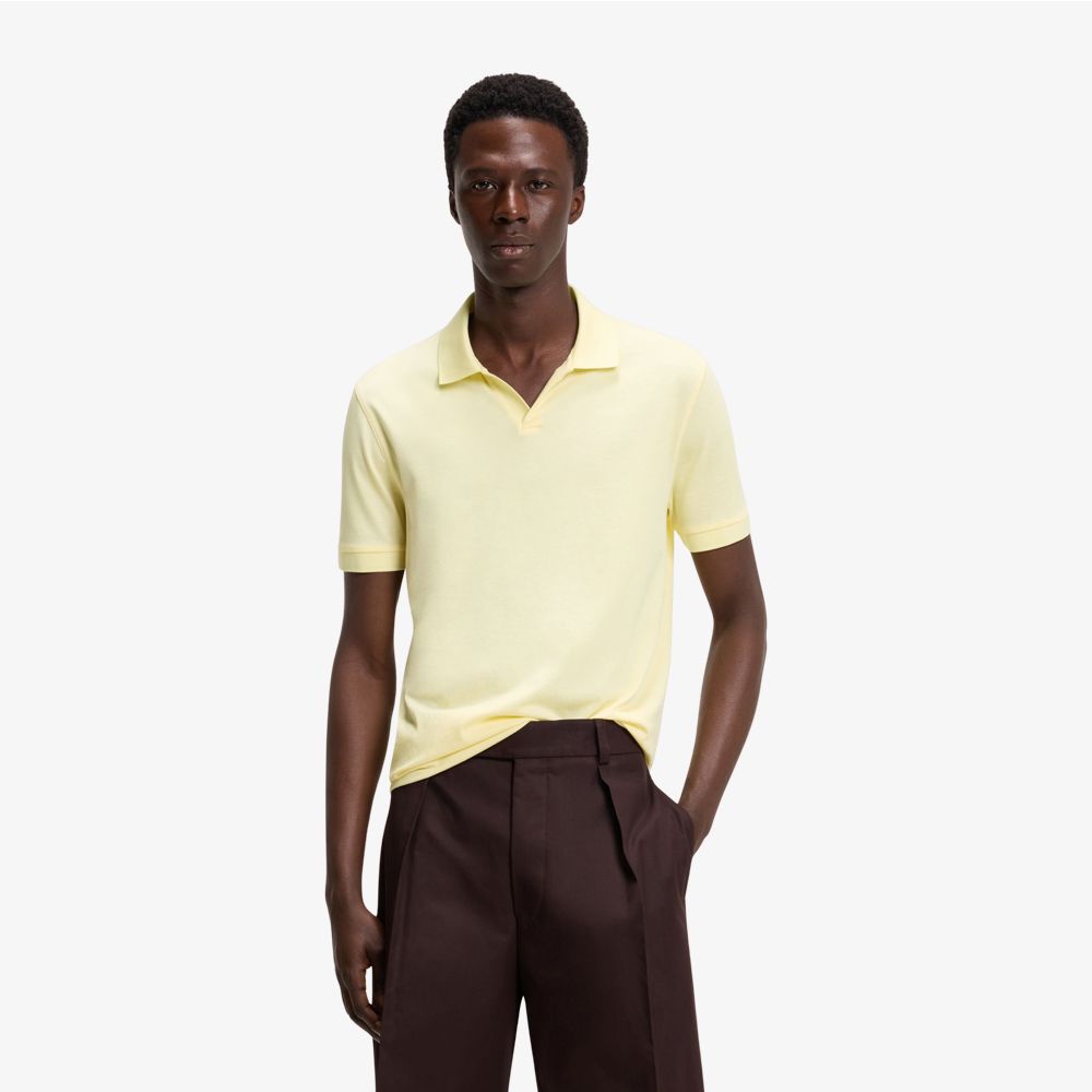 BOSS - Áo polo BOSS BY BECKHAM bằng chất liệu cotton và lụa.