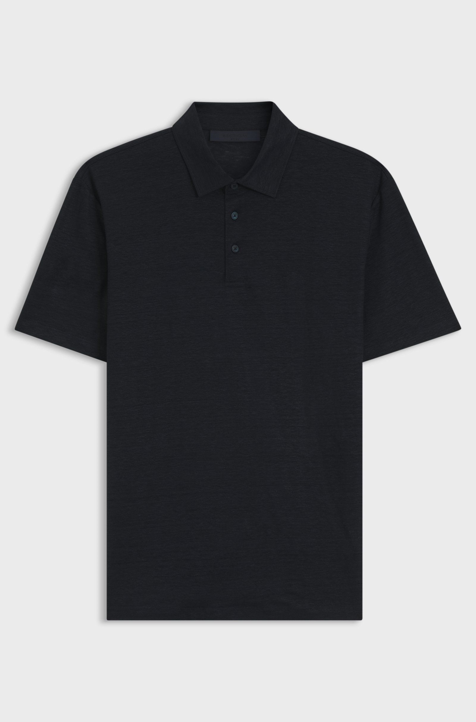BOSS - Áo polo BOSS By Beckham vải linen