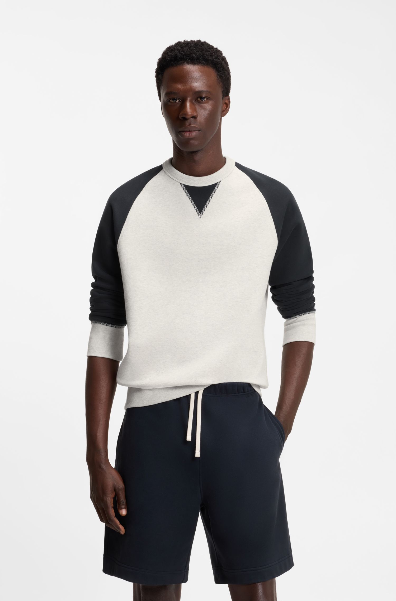 Áo len cotton BOSS BY BECKHAM phối màu độc đáo