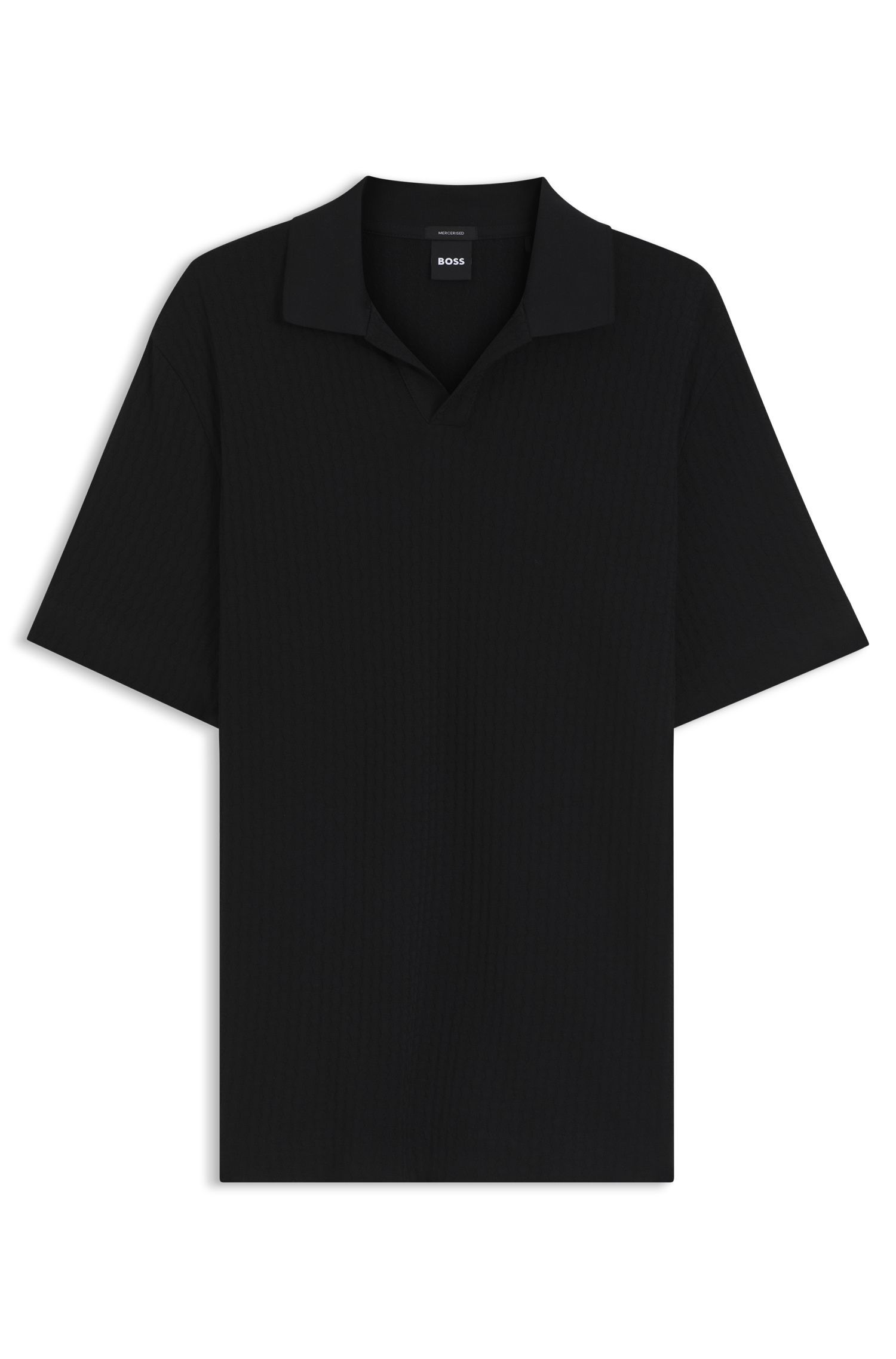 BOSS - Áo polo hoạ tiết jacquard