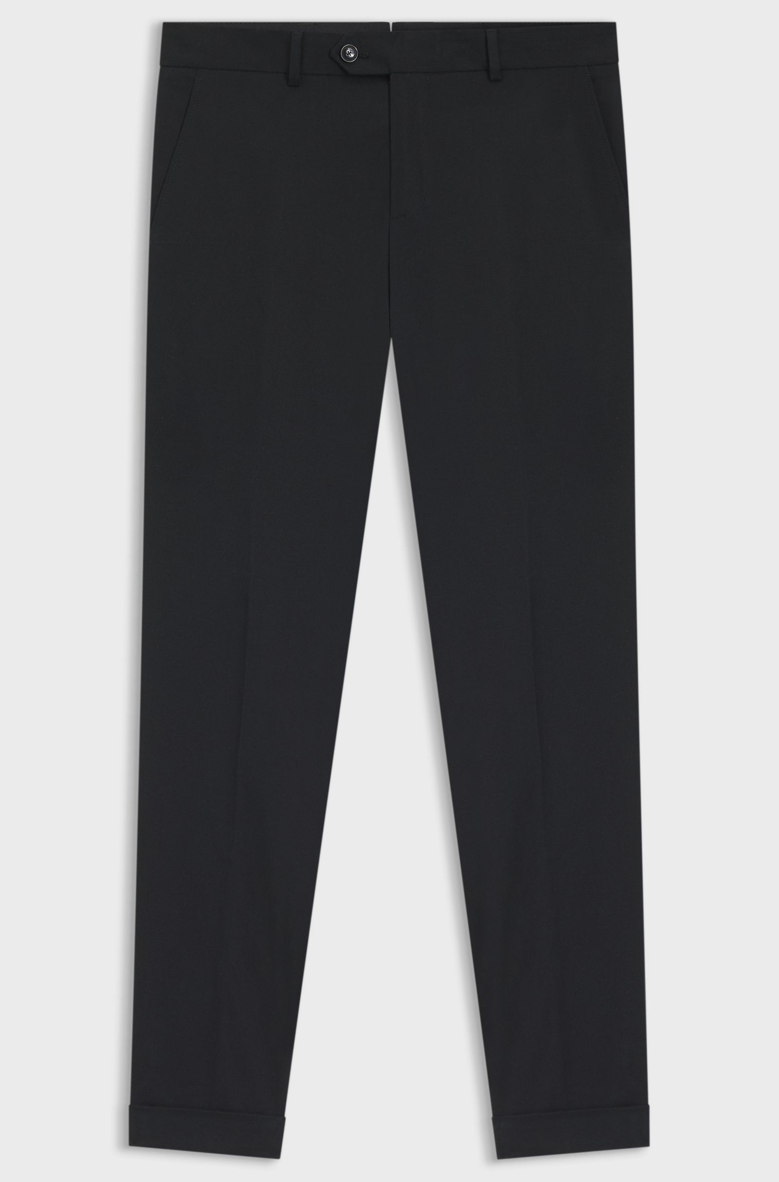 BOSS - Quần dài vải cotton co giãn