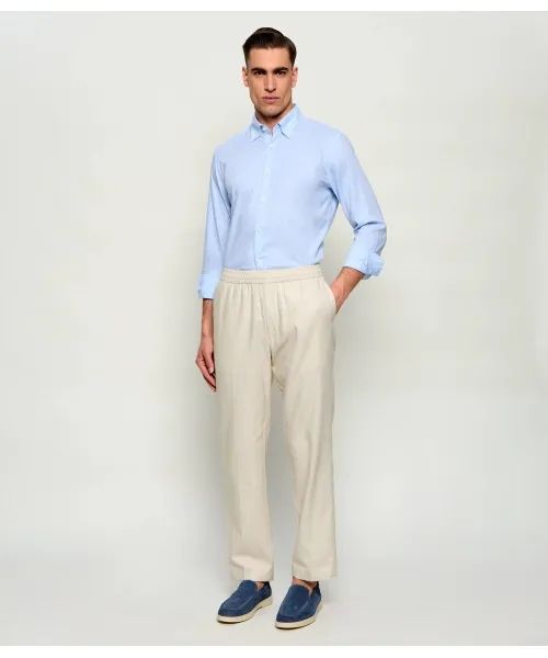BOSS - Áo sơ mi cài cúc bằng vải cotton