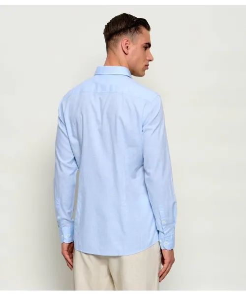 BOSS - Áo sơ mi cài cúc bằng vải cotton
