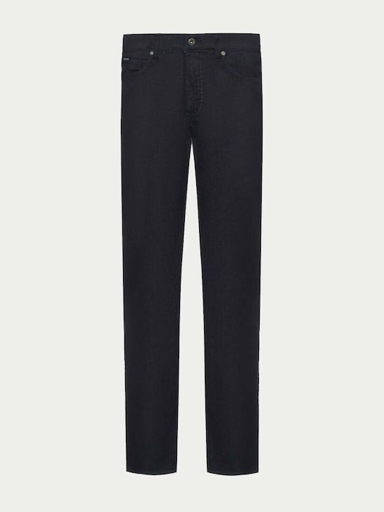 BOSS - Quần jeans dáng ôm bằng vải denim co giãn