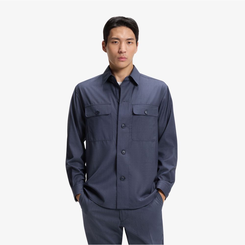 Áo khoác dáng rộng thoải mái làm từ chất liệu AirWool có thể giặt được