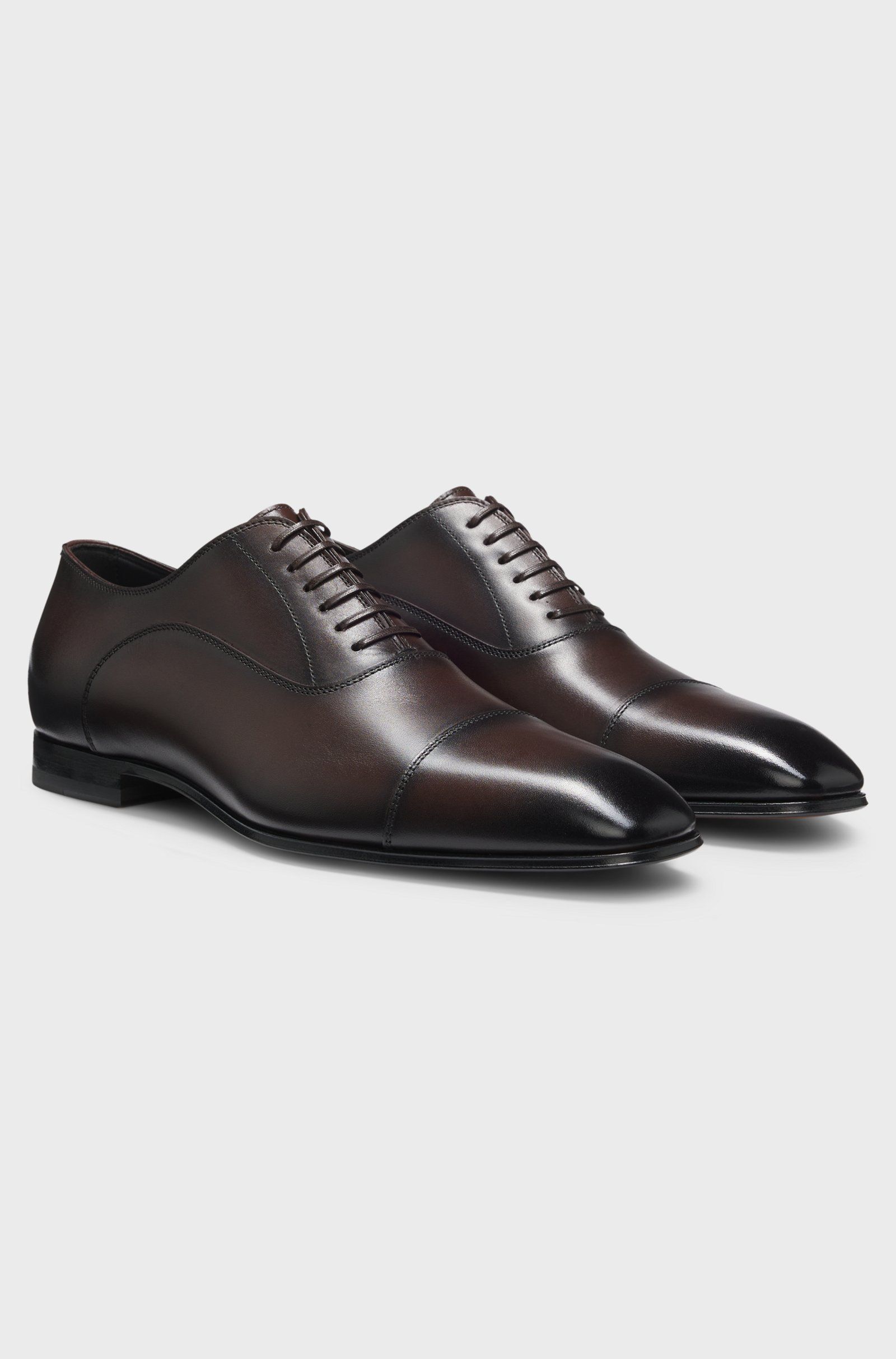 BOSS - Giày Oxford da mũi tròn BOSS BY BECKHAM