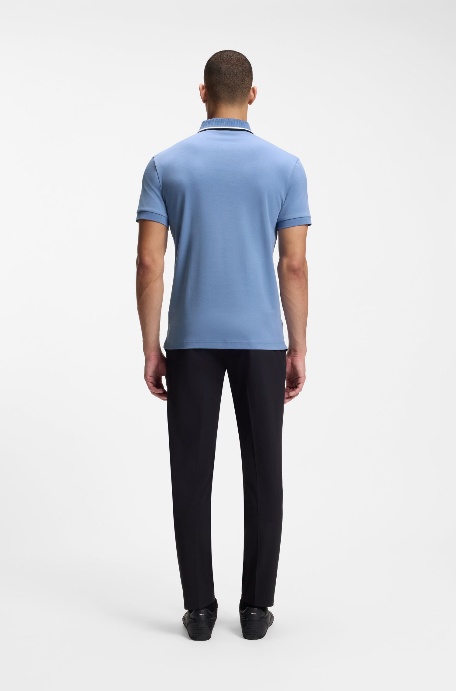 Áo polo dáng ôm Paddy cotton interlock