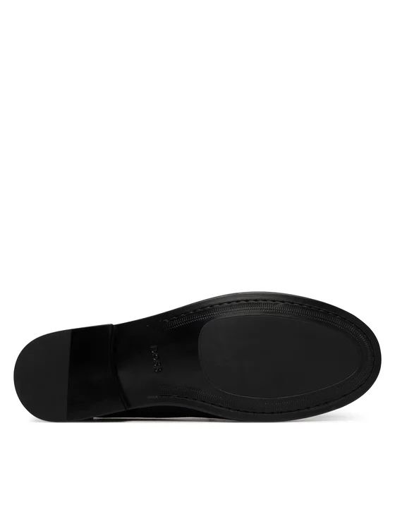 BOSS - Giày Moccasins viền da suede