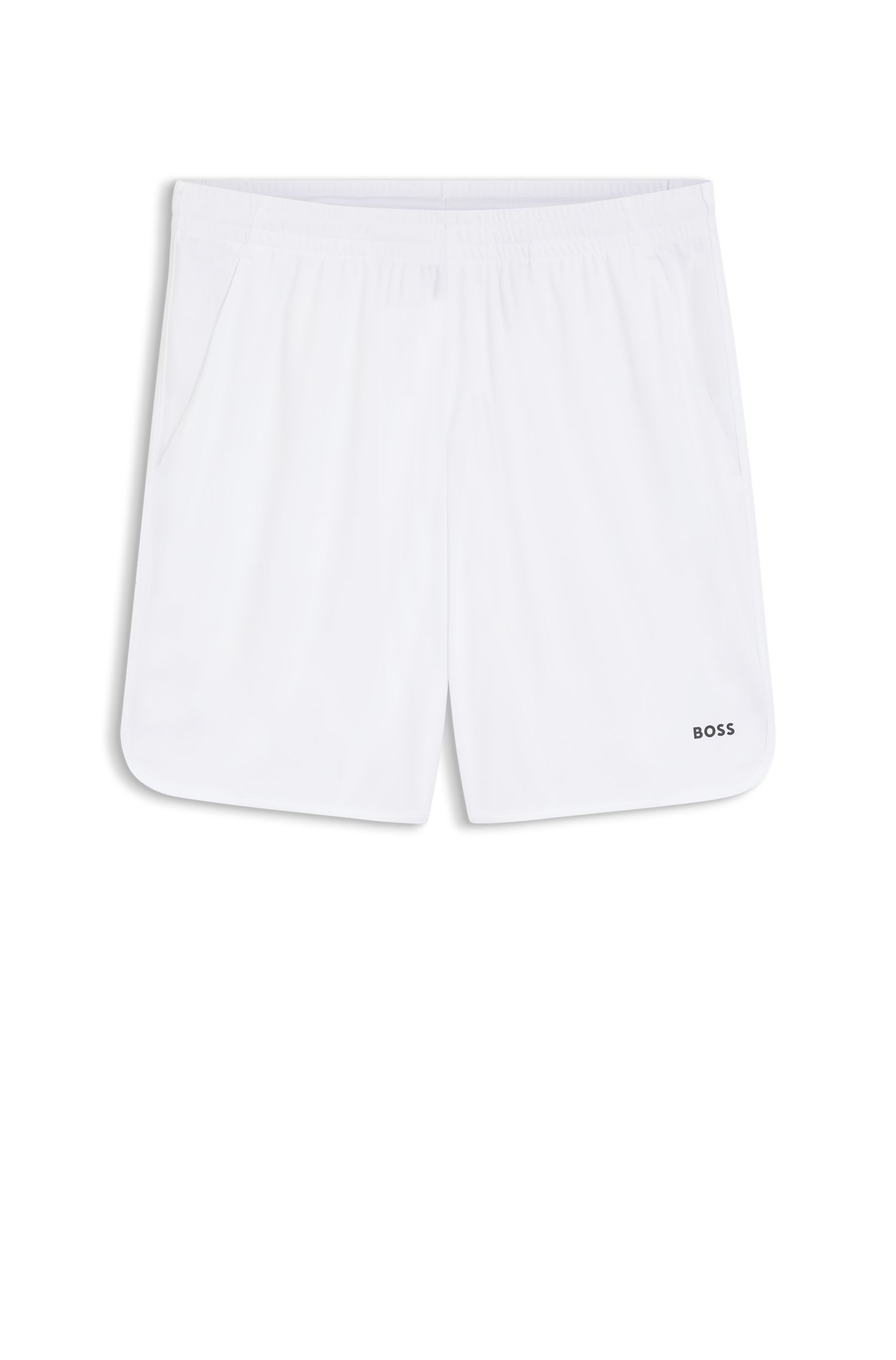 BOSS - Quần short thể thao co giãn với túi lưới