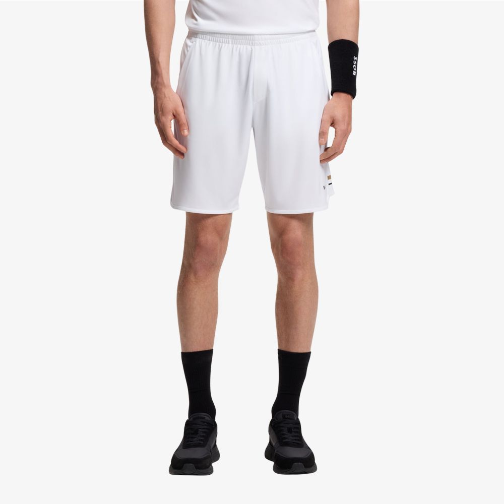 BOSS - Quần short thể thao co giãn với túi lưới