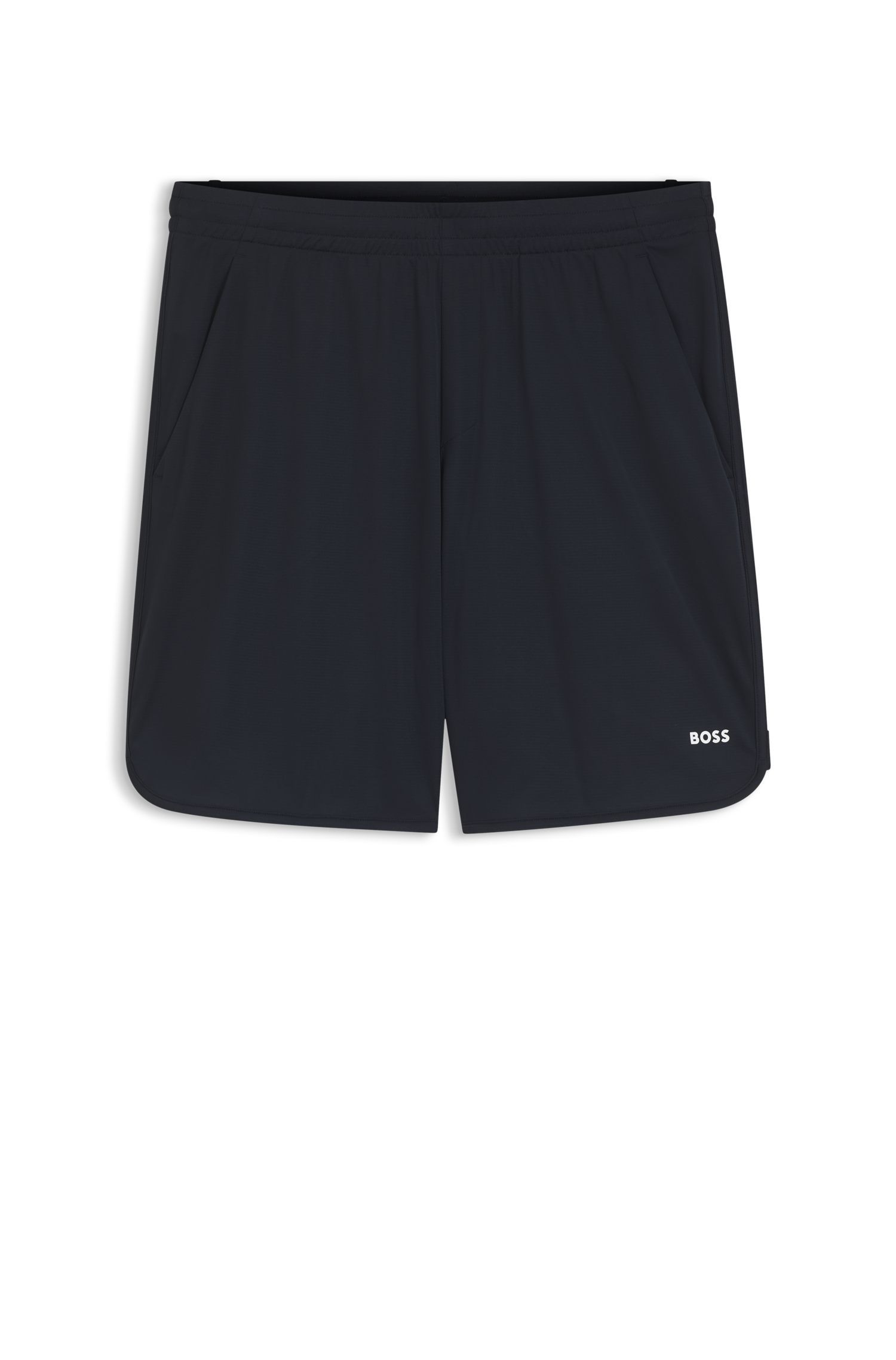 BOSS - Quần short thể thao co giãn với túi lưới
