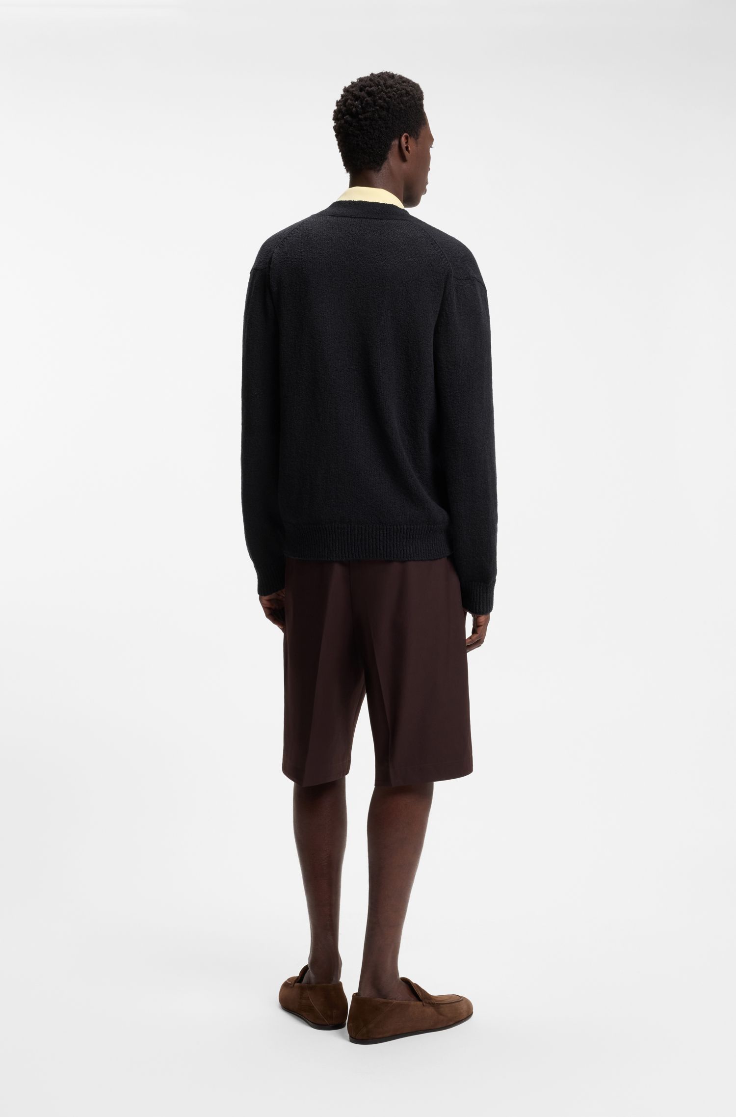 Áo cardigan BOSS BY BECKHAM làm từ chất liệu pha cotton
