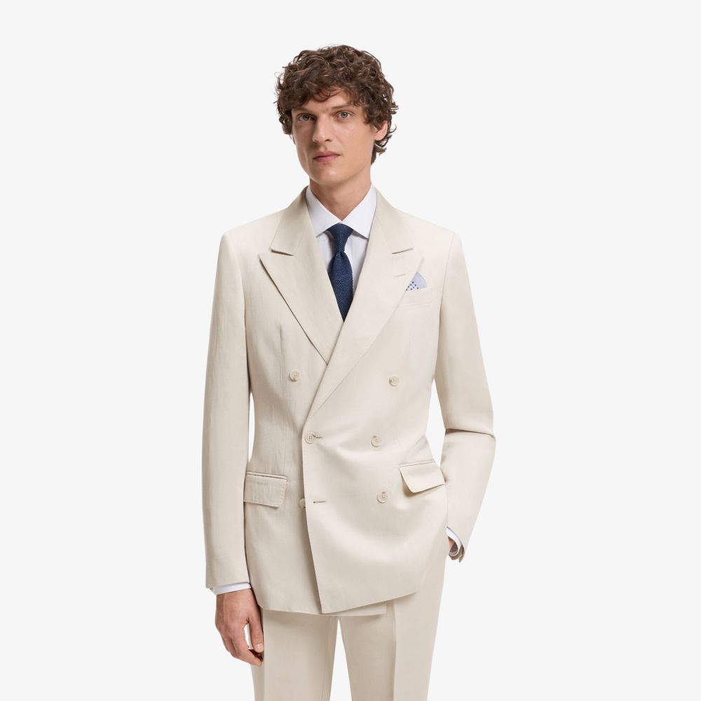 BOSS - Áo khoác dáng ôm BOSS BY BECKHAM với họa tiết nhỏ
