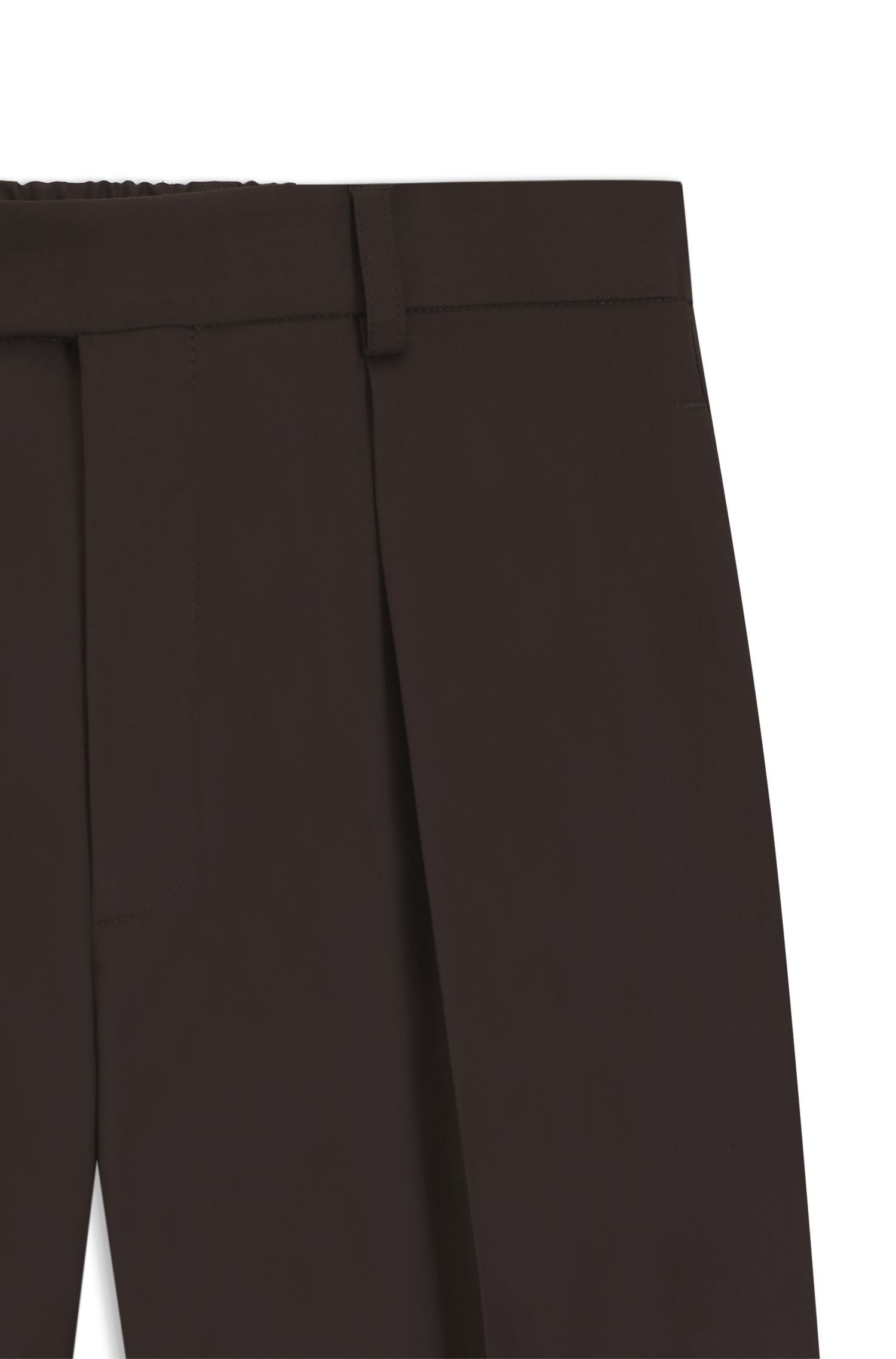 BOSS - Quần tây xếp ly phía trước BOSS BY BECKHAM bằng vải cotton