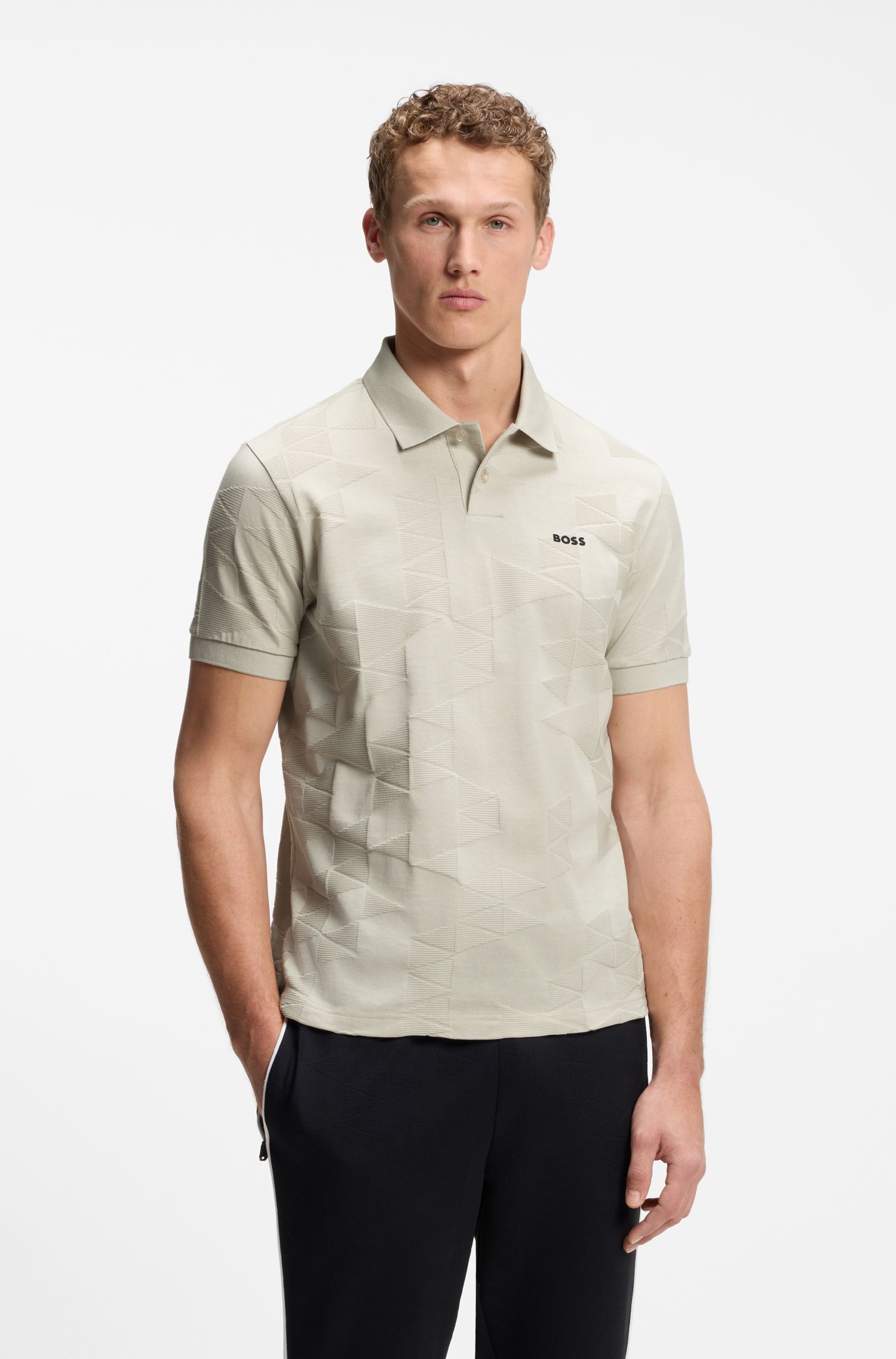 Áo sơ mi cotton Boss